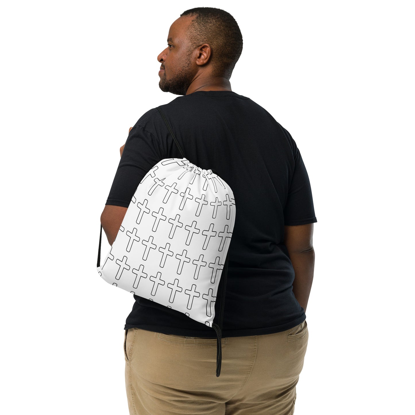 Cross Drawstring Bag