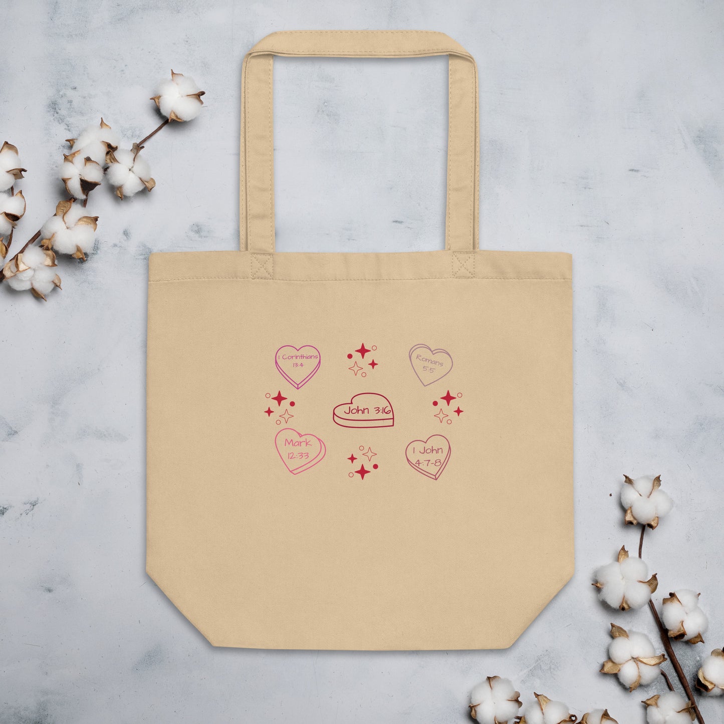 Candy Hearts Eco Tote Bag