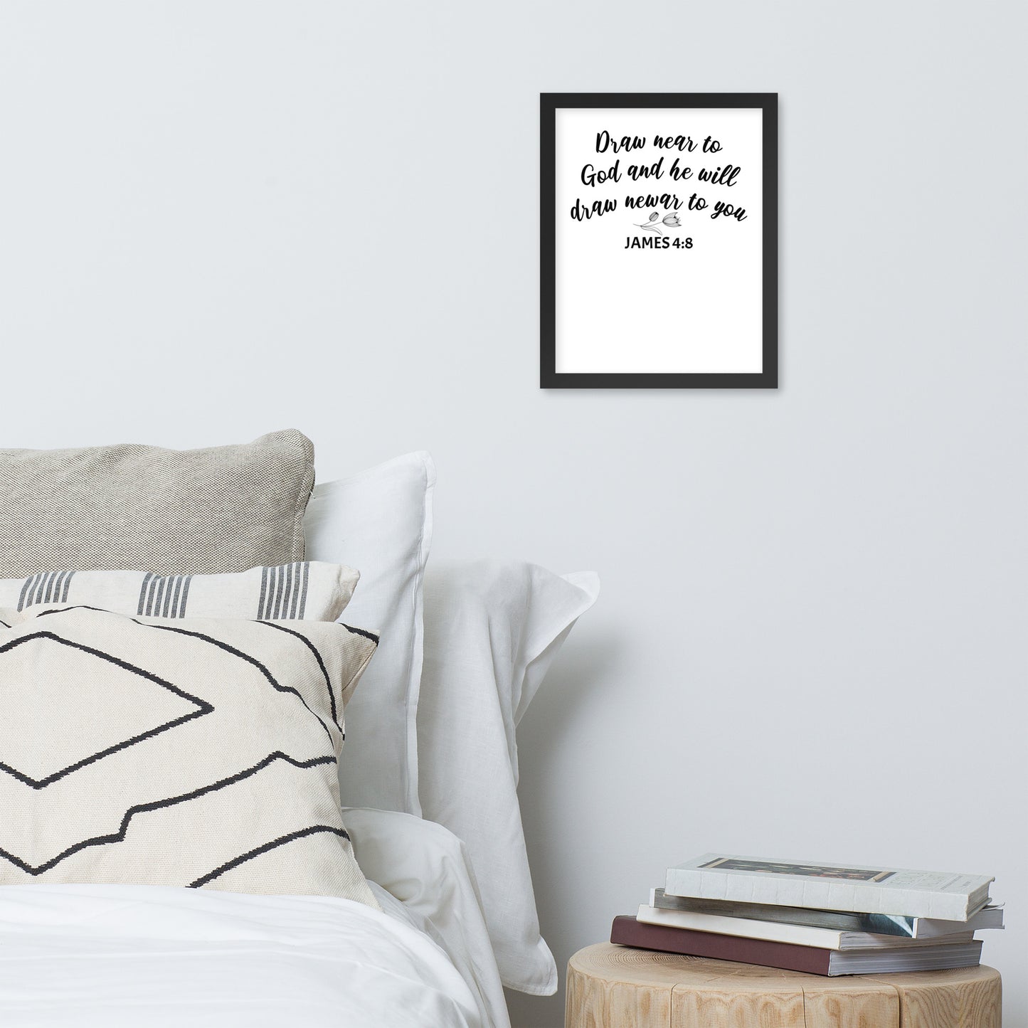 James 4:8 Framed Poster