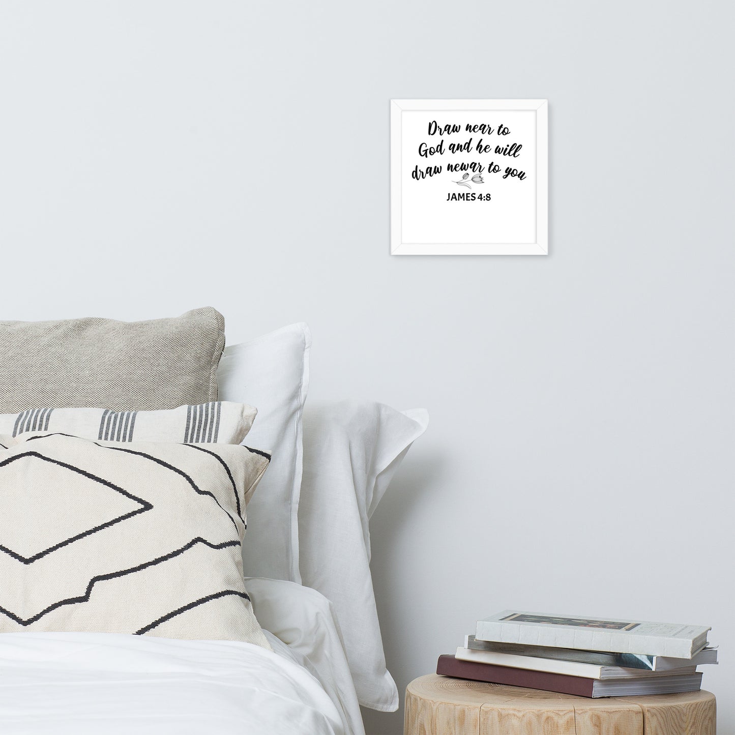 James 4:8 Framed Poster