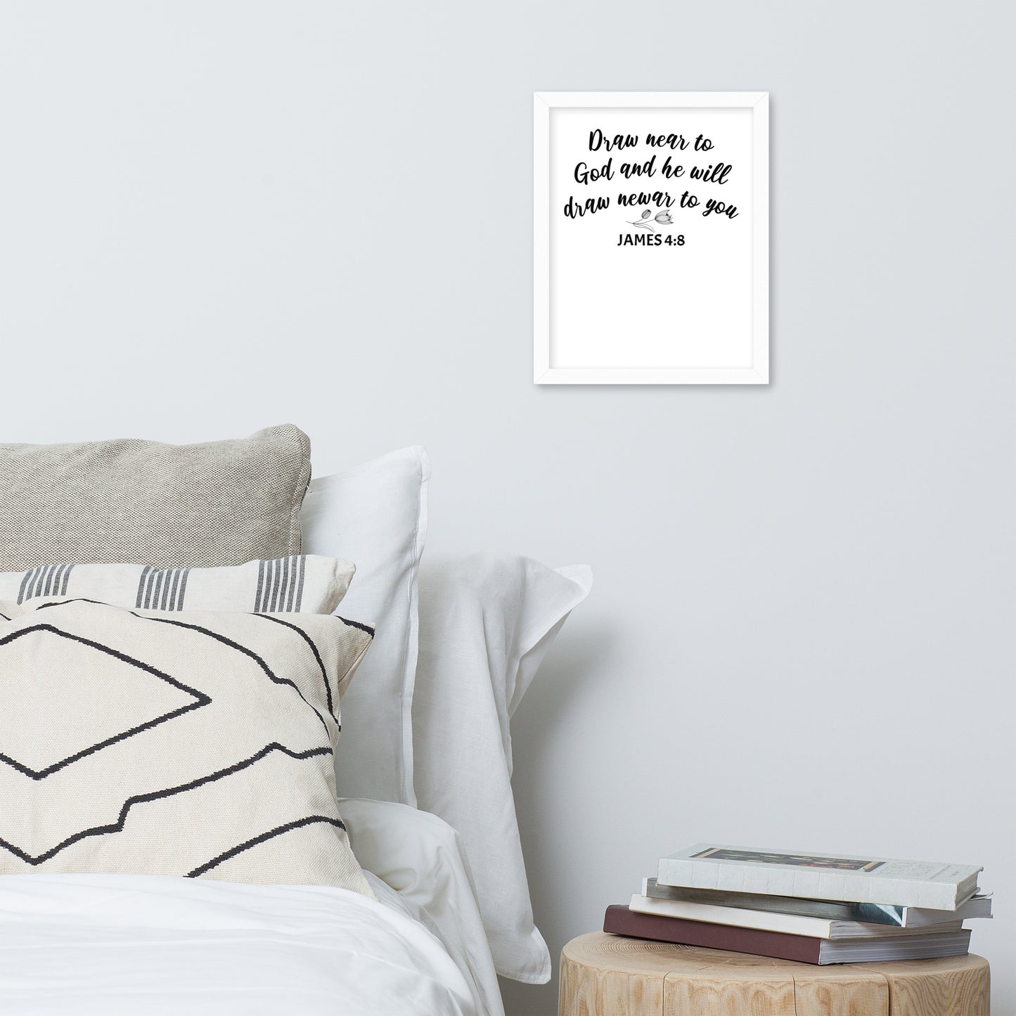 James 4:8 Framed Poster