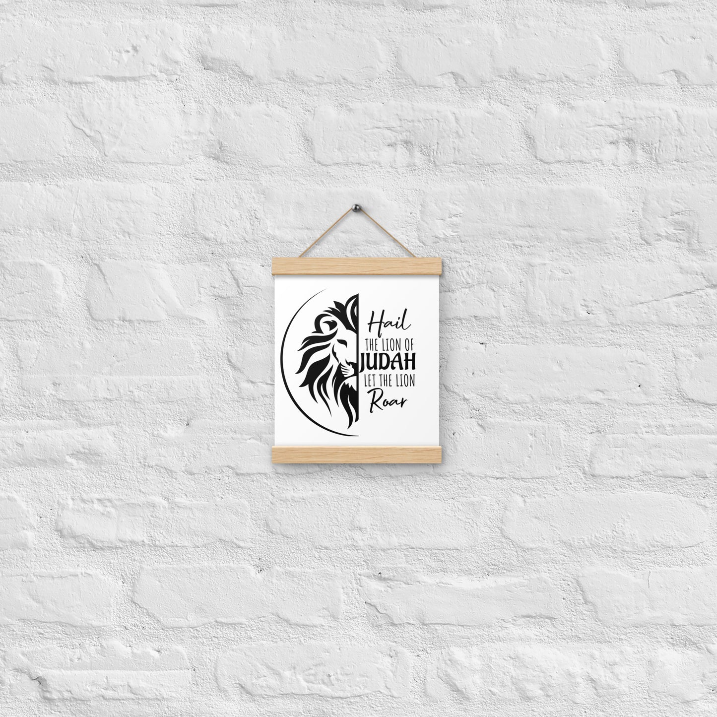 Lion of Judah Poster with hangers