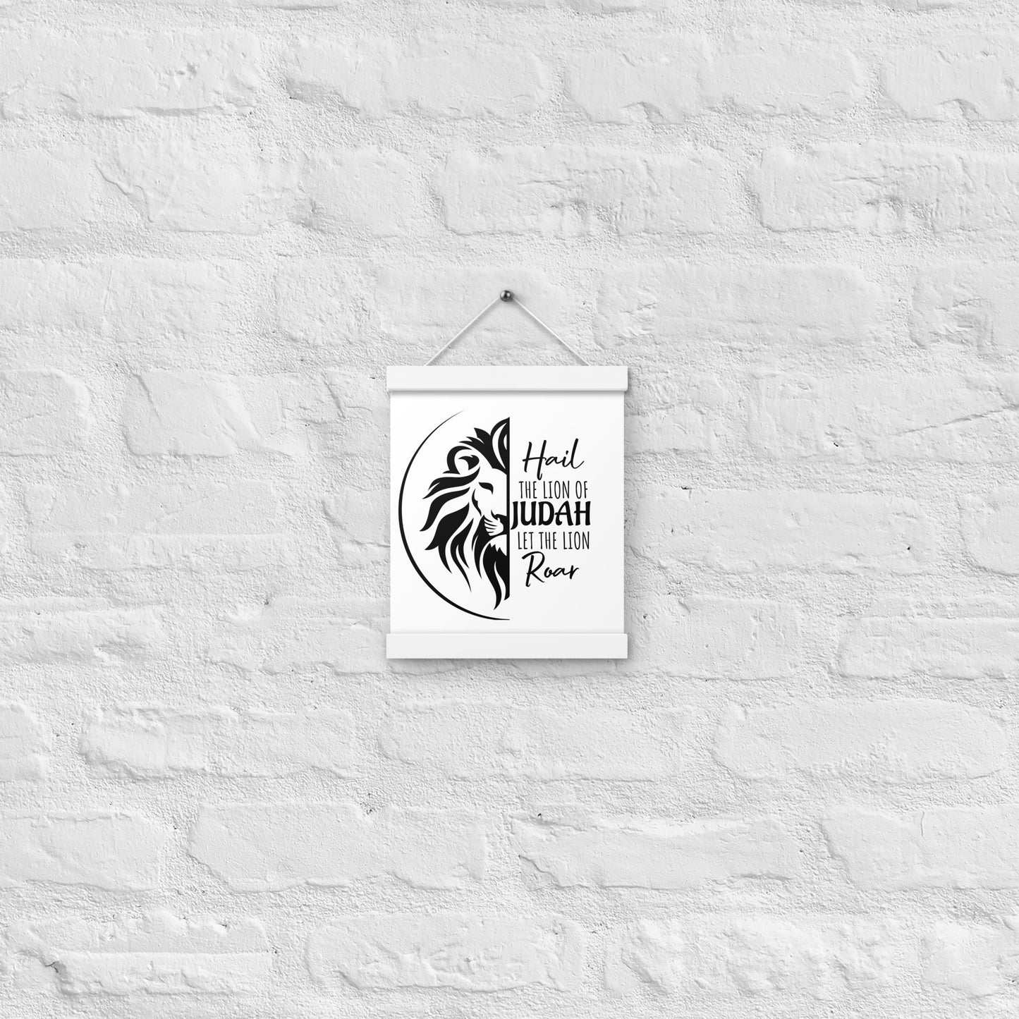 Lion of Judah Poster with hangers