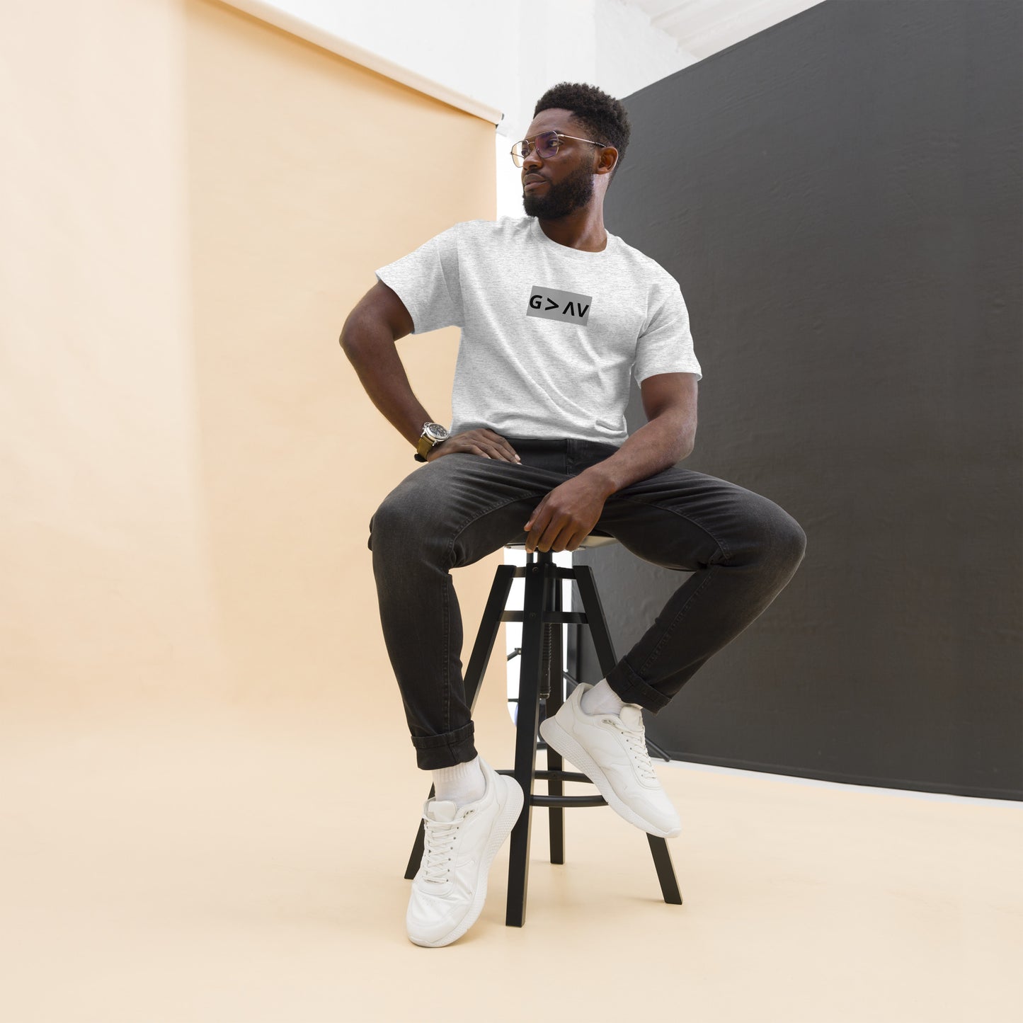 God is greater than the Highs & Lows Men's Short Sleeve T-Shirt