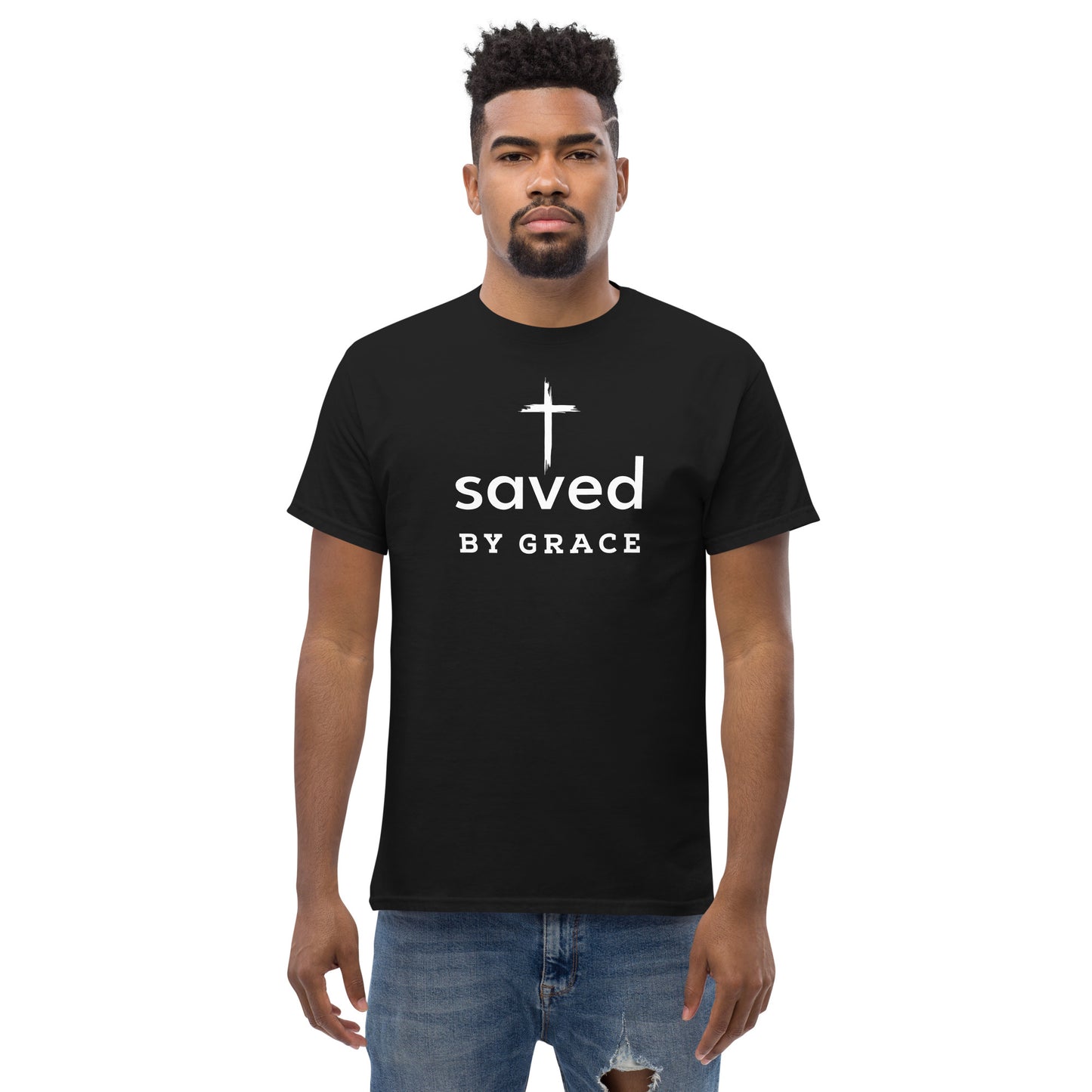 Saved By Grace Men's Classic Short Sleeve T-Shirt