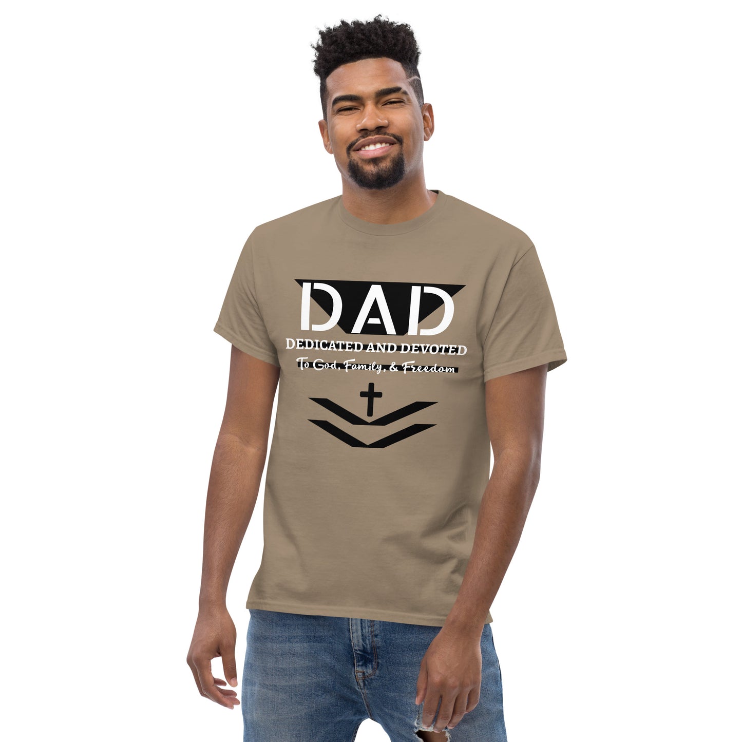 Dedicated and Devoted DAD Men's Classic Short Sleeve T-Shirt