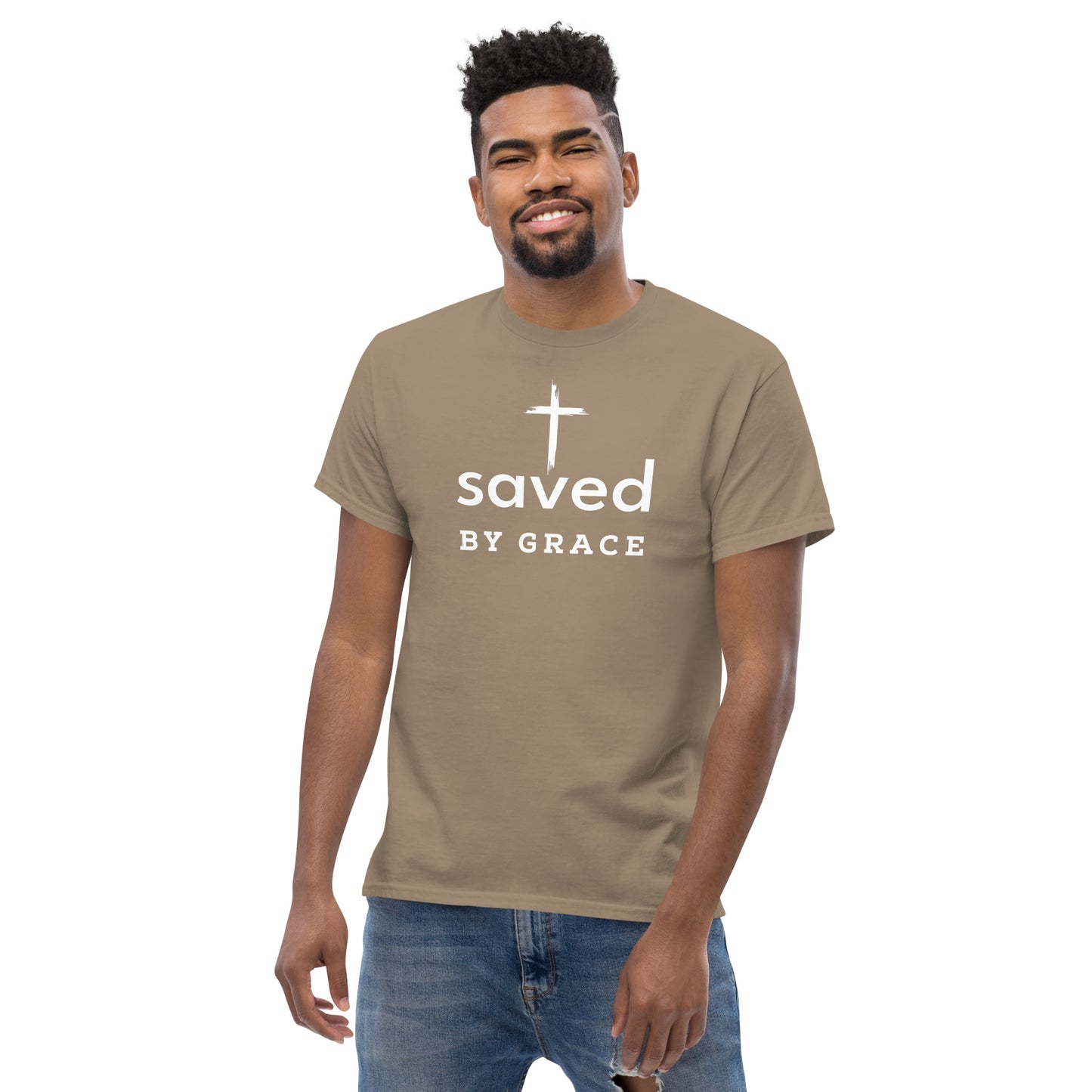 Saved By Grace Men's Classic Short Sleeve T-Shirt