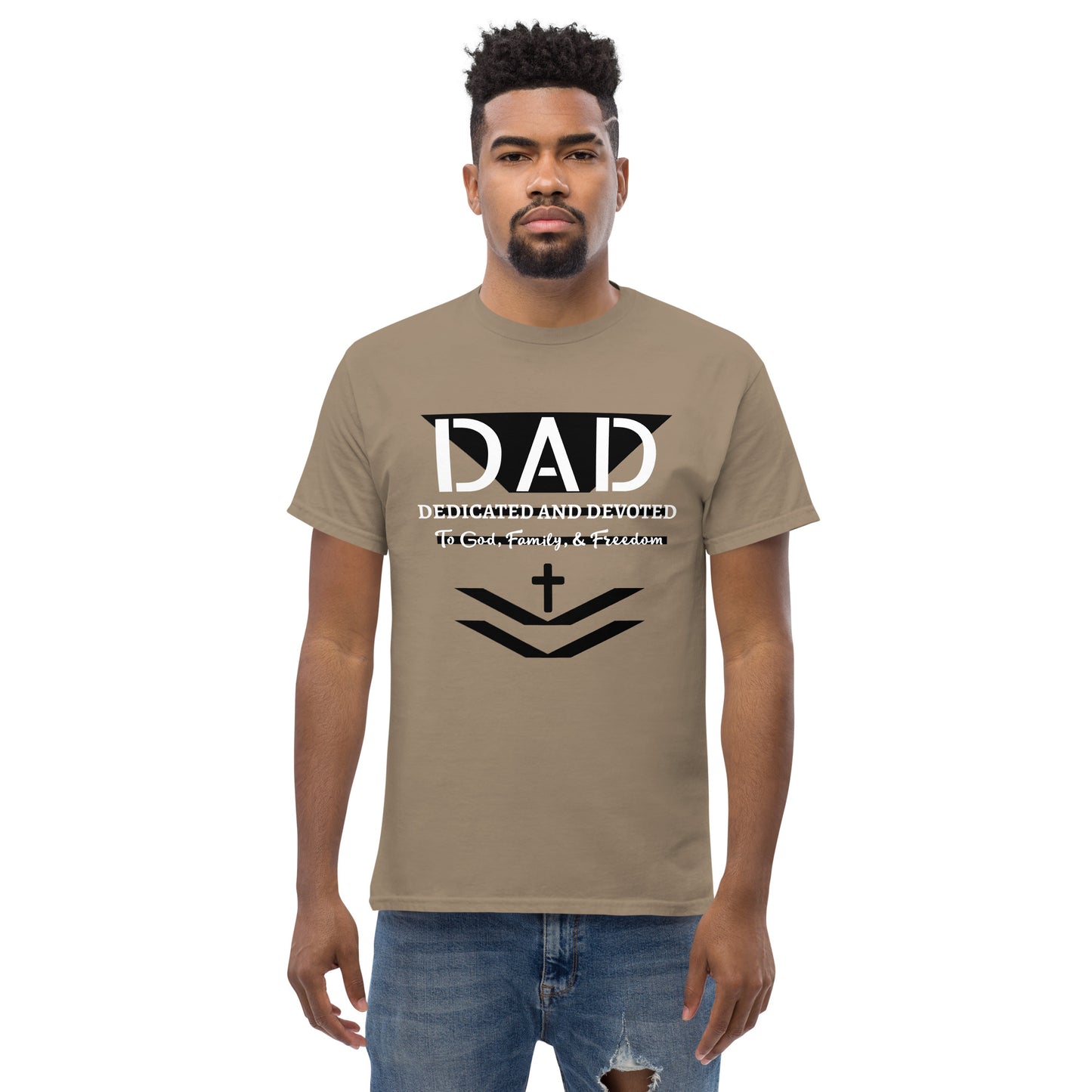Dedicated and Devoted DAD Men's Classic Short Sleeve T-Shirt