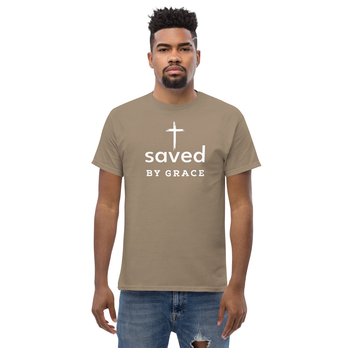 Saved By Grace Men's Classic Short Sleeve T-Shirt