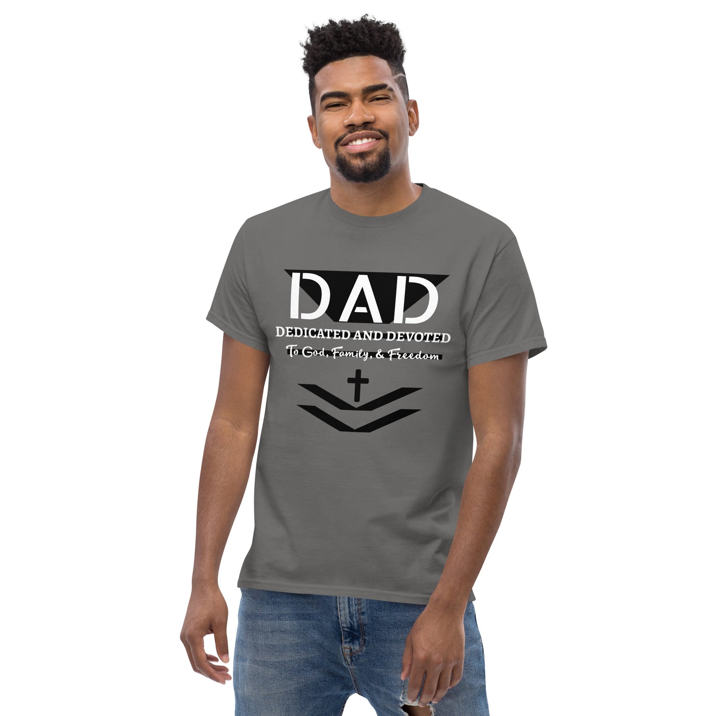 Dedicated and Devoted DAD Men's Classic Short Sleeve T-Shirt