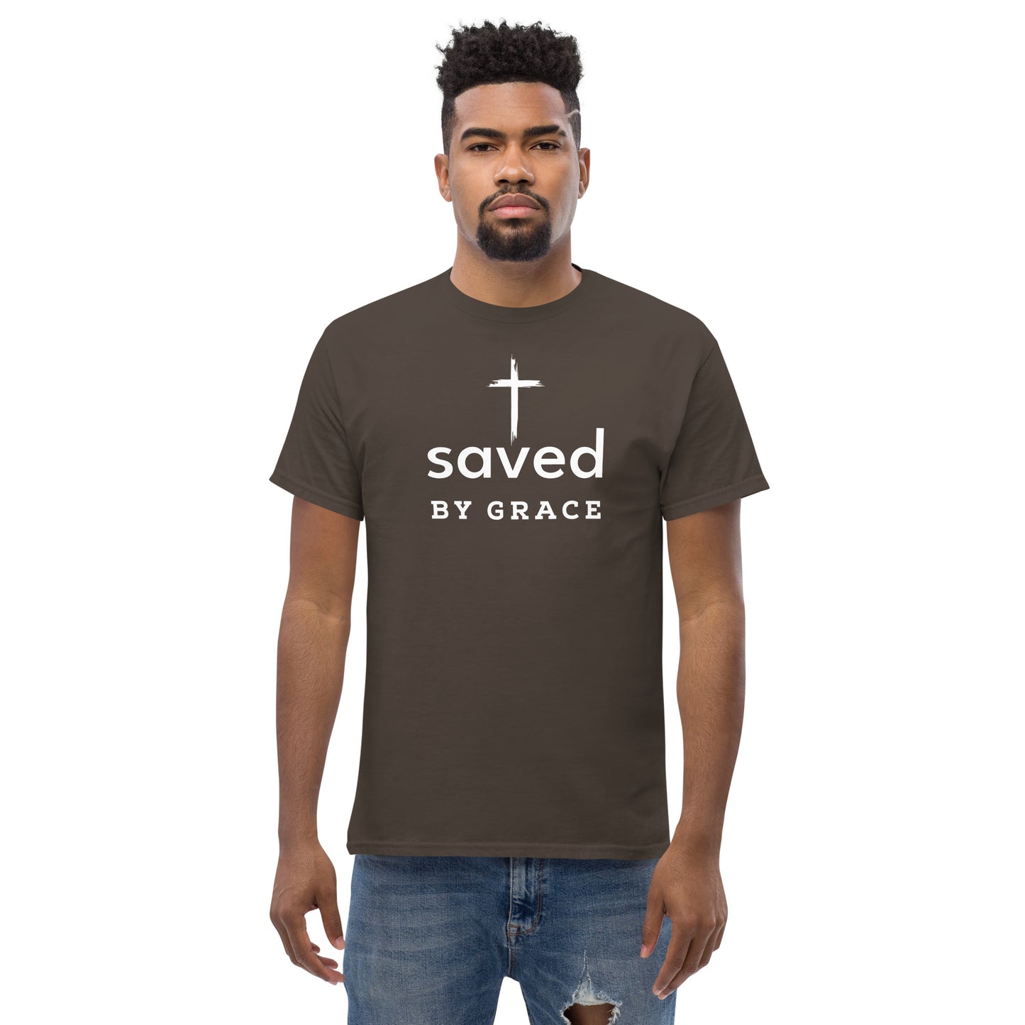 Saved By Grace Men's Classic Short Sleeve T-Shirt