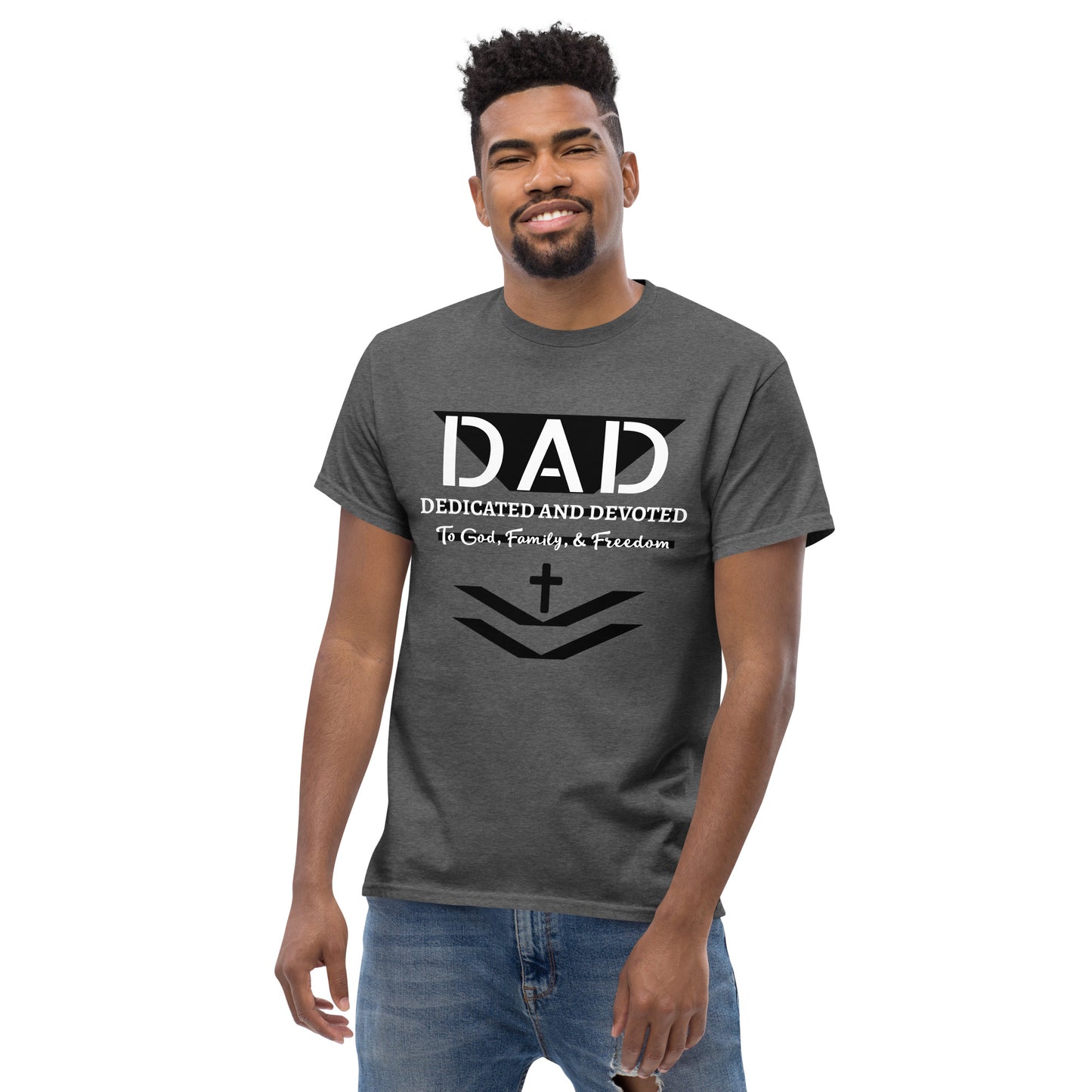 Dedicated and Devoted DAD Men's Classic Short Sleeve T-Shirt