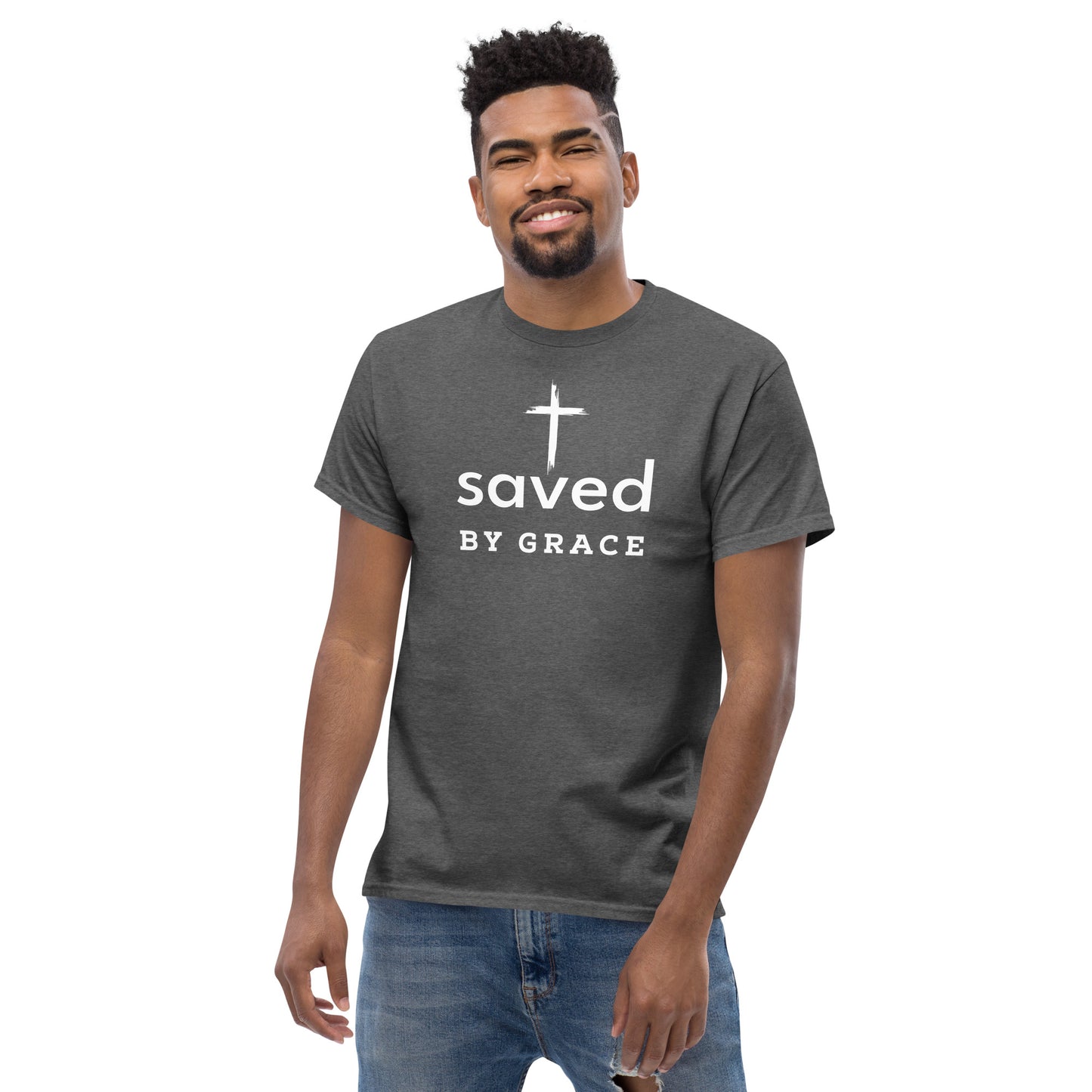Saved By Grace Men's Classic Short Sleeve T-Shirt