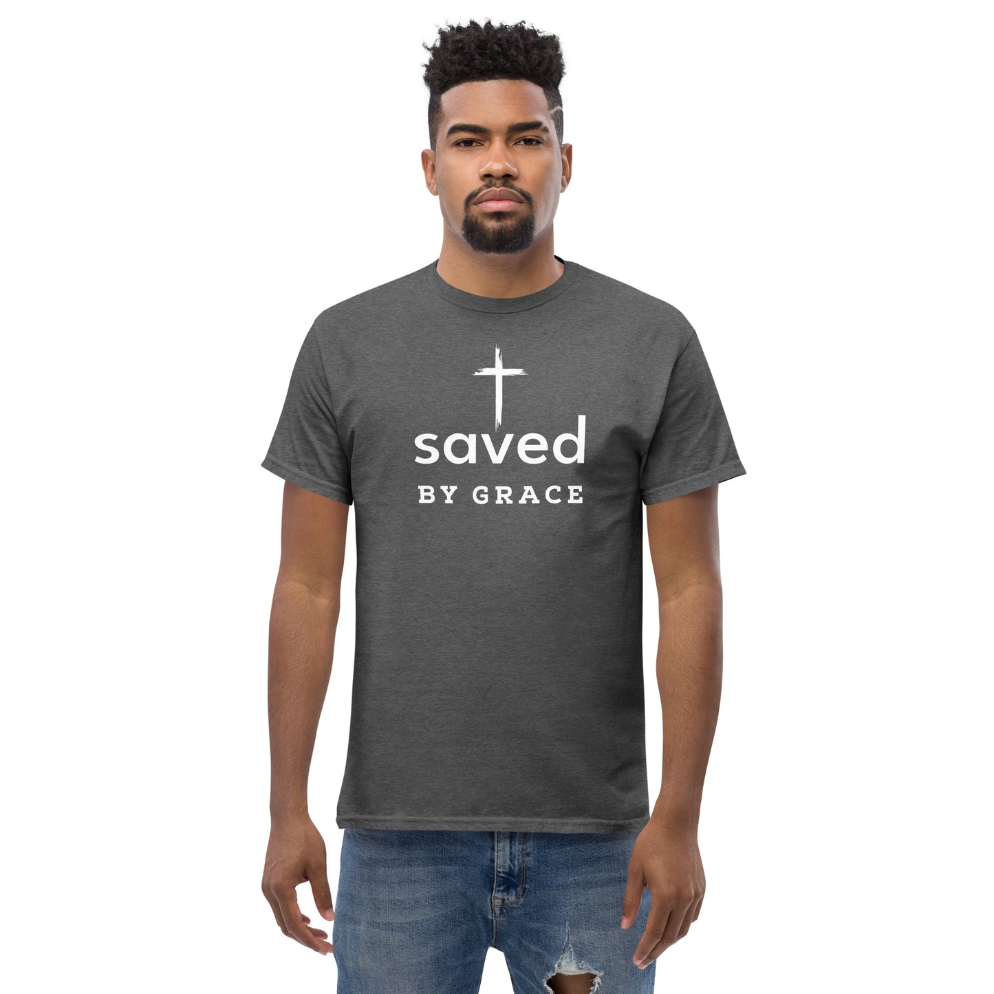 Saved By Grace Men's Classic Short Sleeve T-Shirt