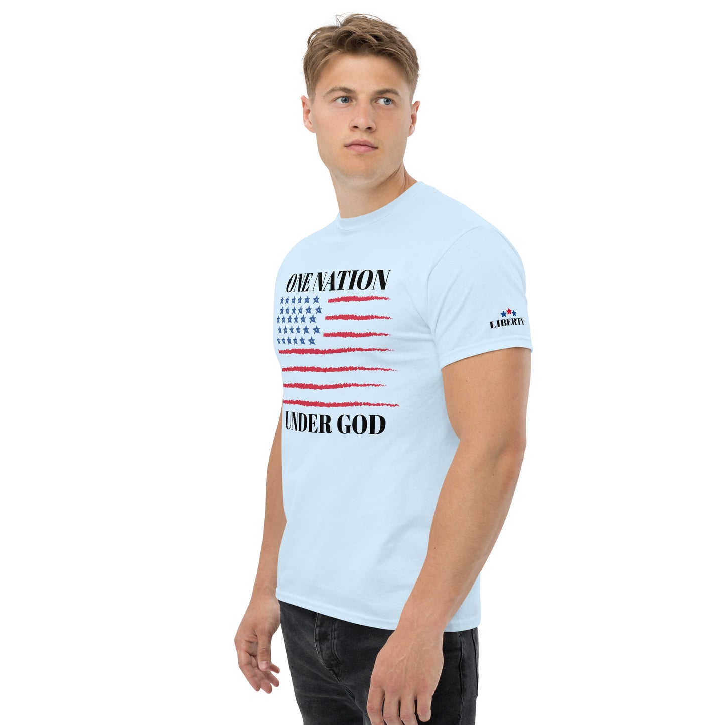 Flag One Nation Men's Short Sleeve T-Shirt