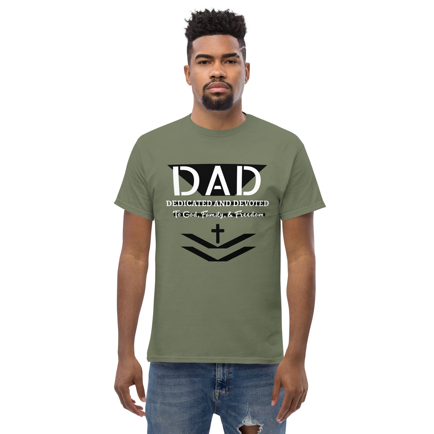 Dedicated and Devoted DAD Men's Classic Short Sleeve T-Shirt