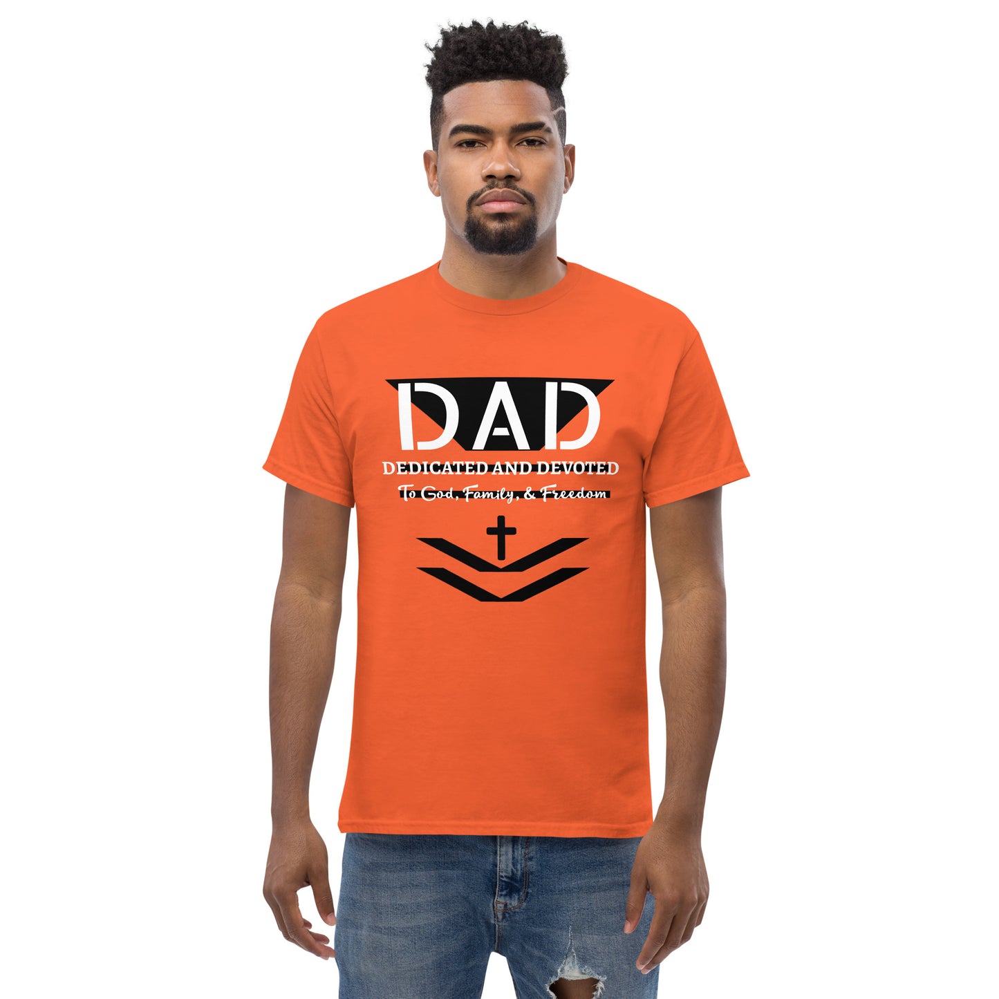 Dedicated and Devoted DAD Men's Classic Short Sleeve T-Shirt