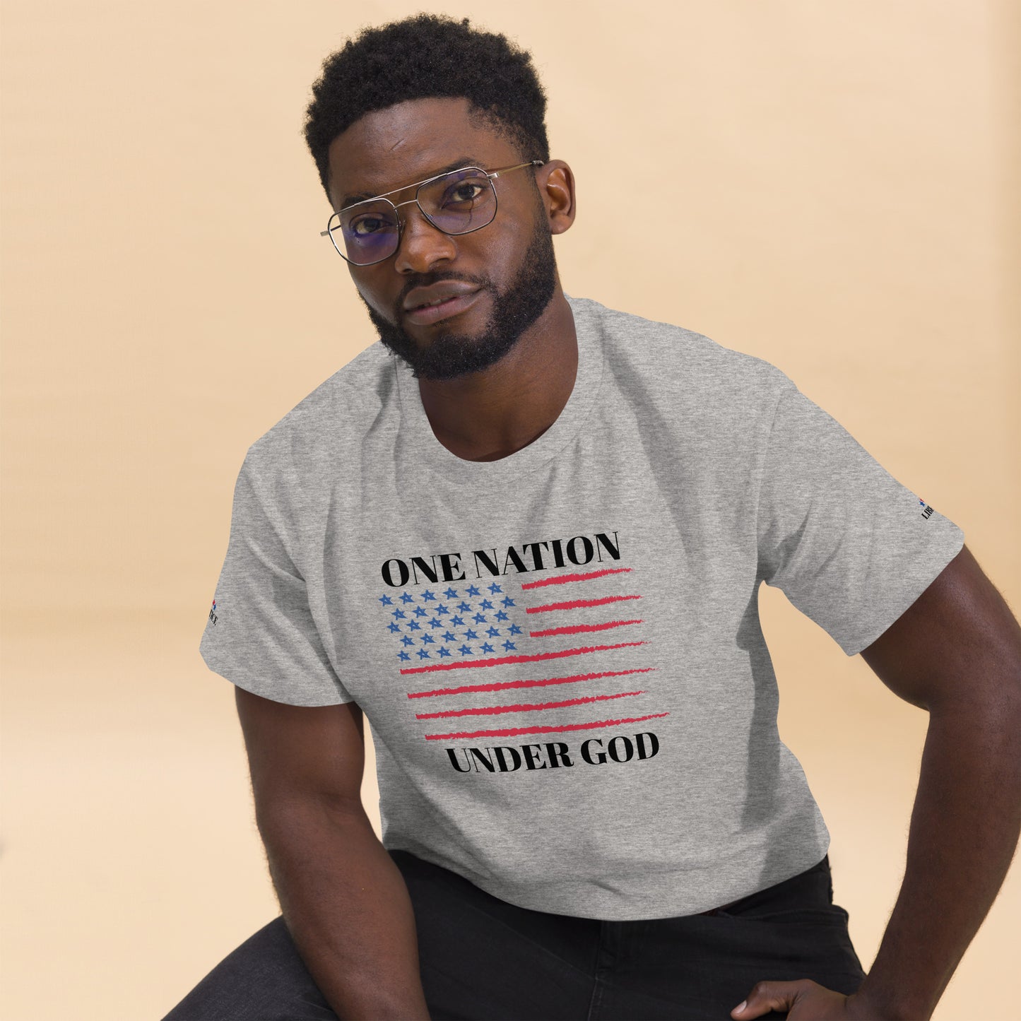 Flag One Nation Men's Short Sleeve T-Shirt