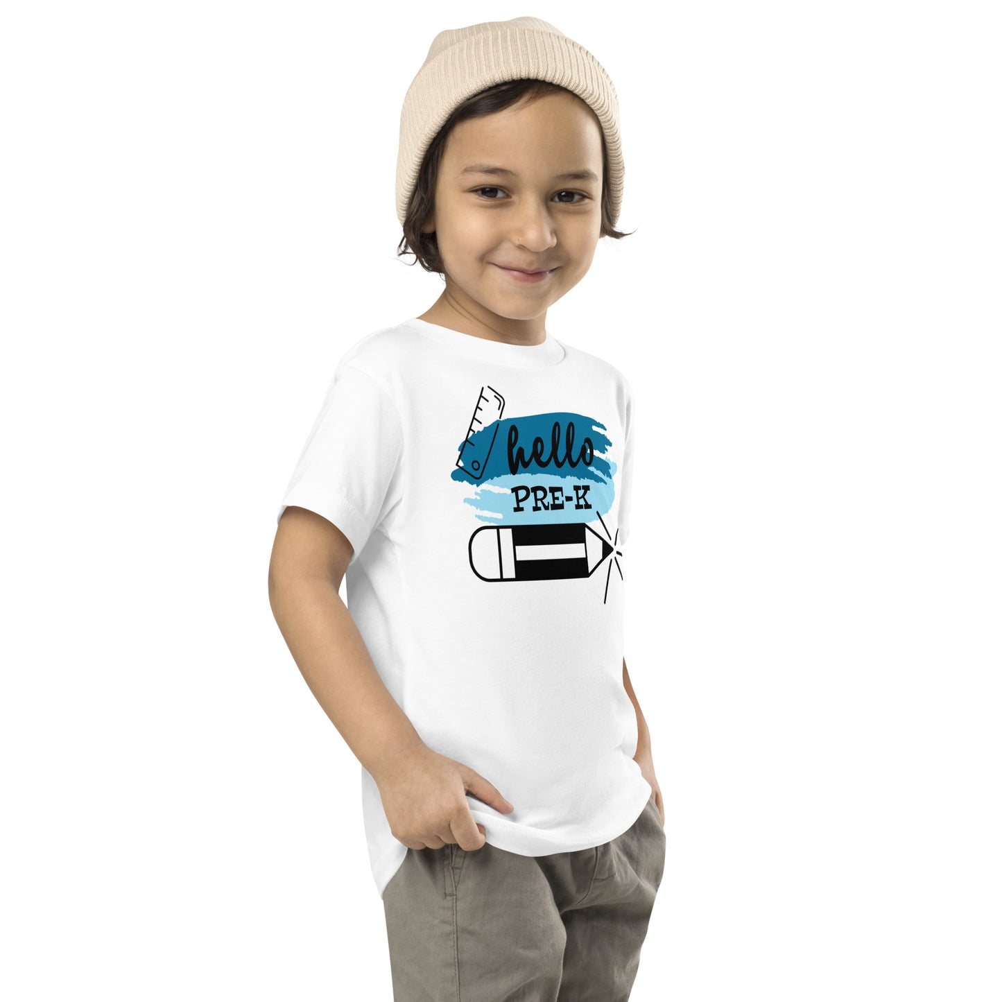 Hello Pre-K Toddler Blue Short Sleeve T-Shirt