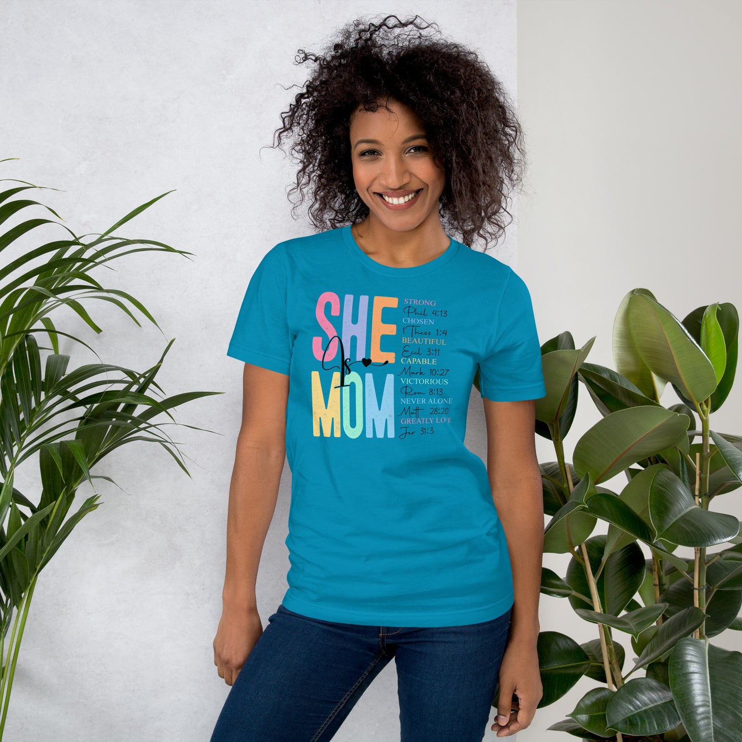 She Is Mom Short Sleeve T-Shirt