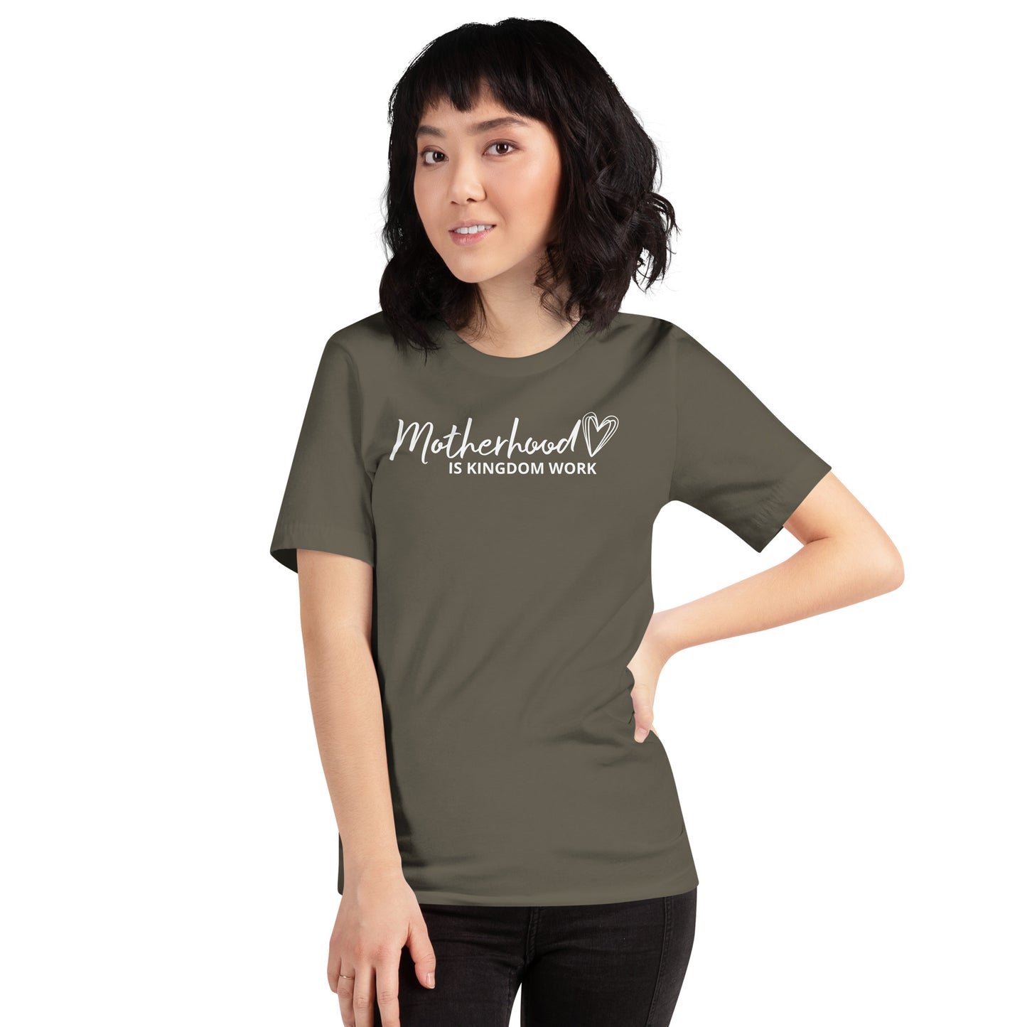 Motherhood Is Kingdom Work Short Sleeve T-Shirt