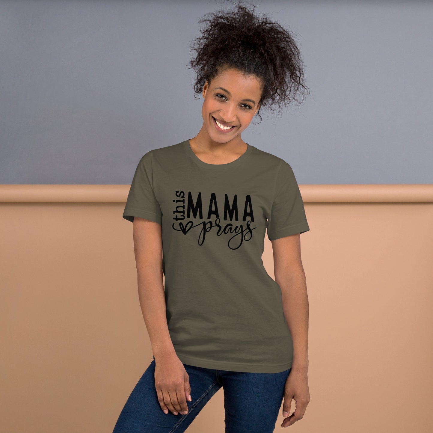 This Mama Prays Short Sleeve T-Shirt