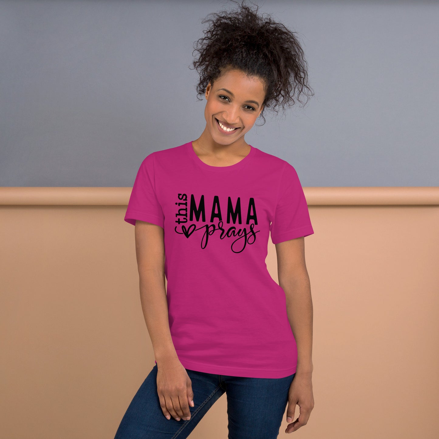 This Mama Prays Short Sleeve T-Shirt
