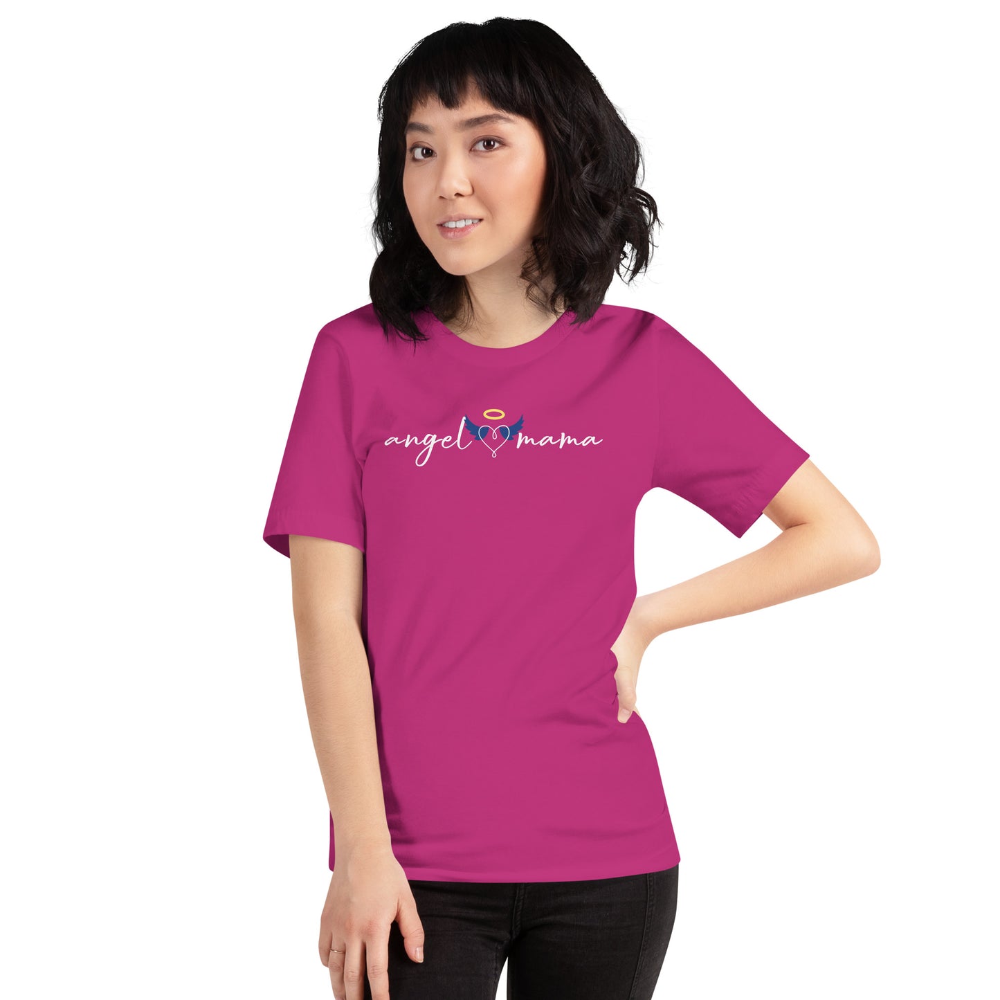 Angel Mama Wings Women's Short Sleeve T-Shirt