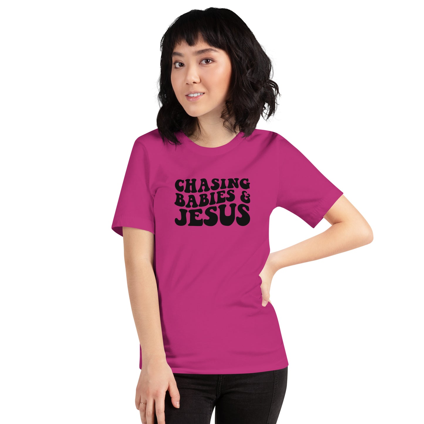 Chasing Babies & Jesus Short Sleeve T-Shirt