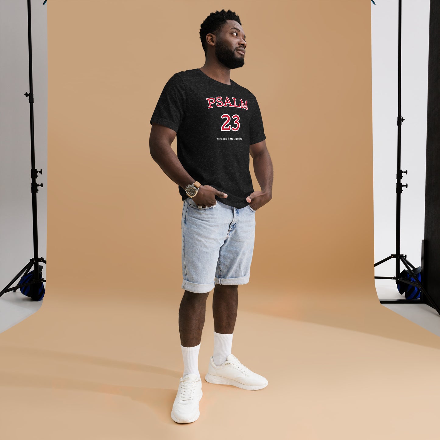 Psalm 23 Dark Colors Short Sleeve T-Shirt