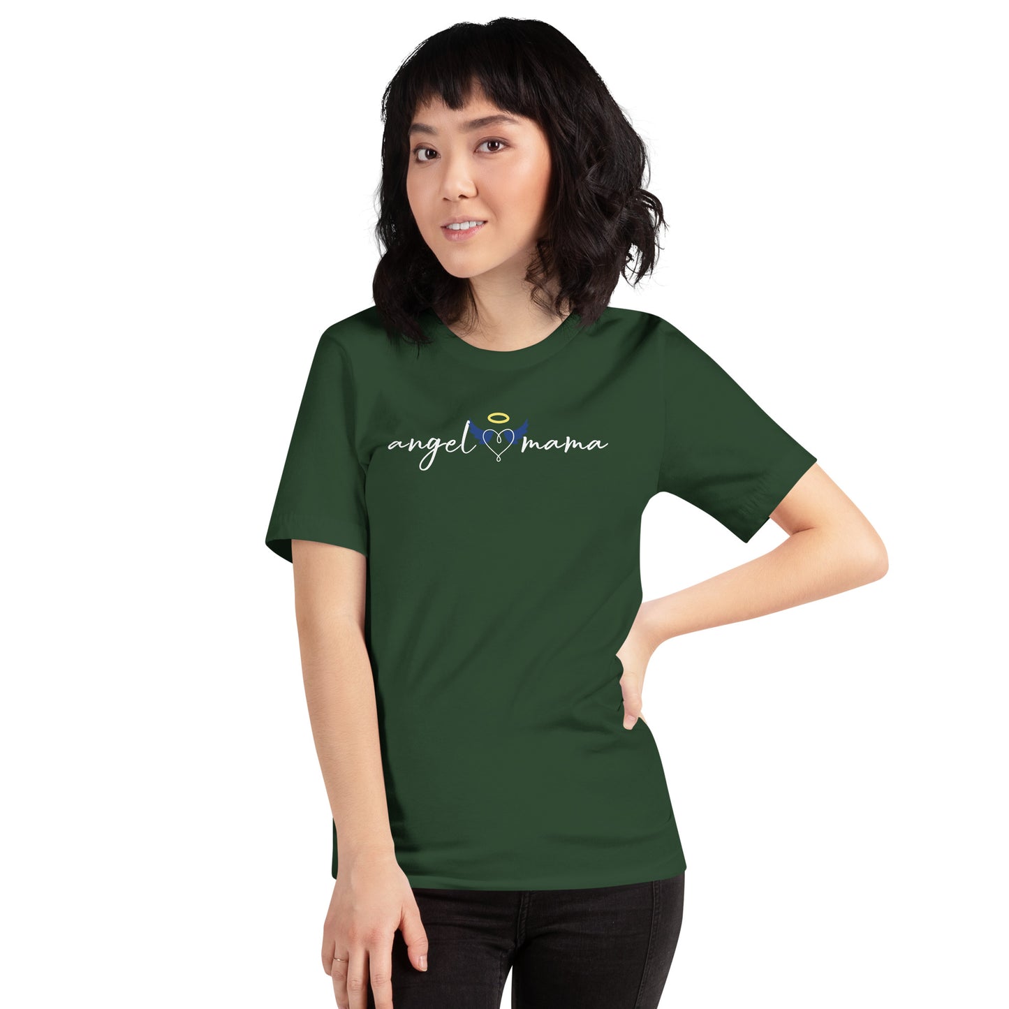 Angel Mama Wings Women's Short Sleeve T-Shirt