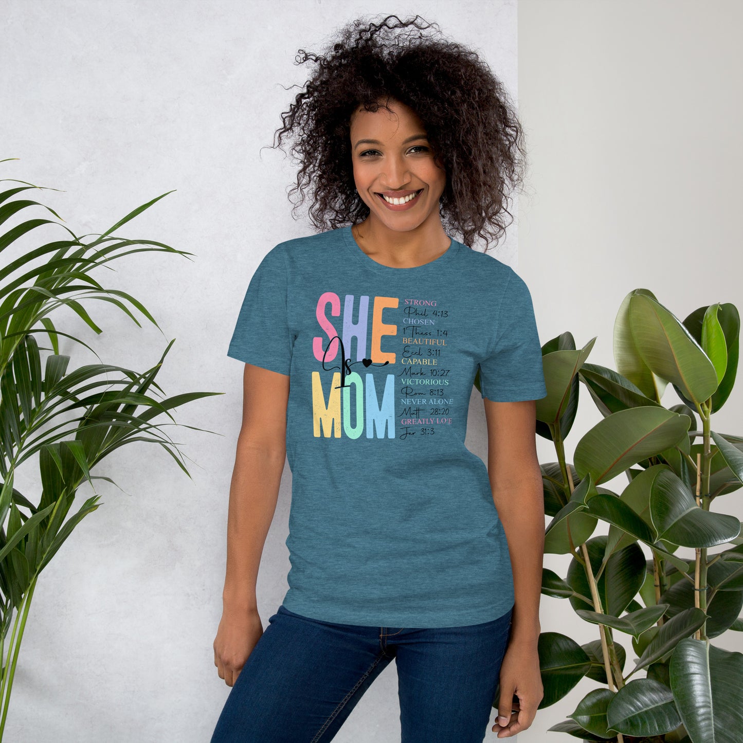 She Is Mom Short Sleeve T-Shirt