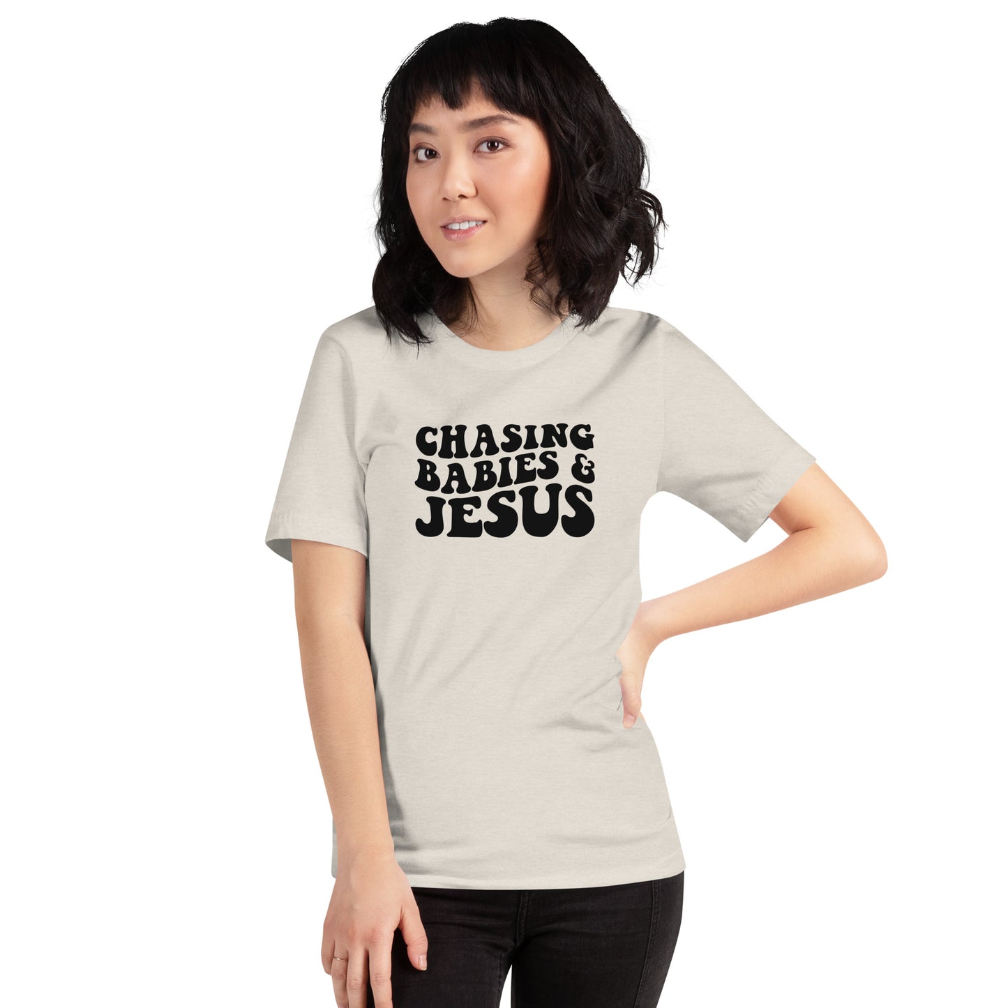 Chasing Babies & Jesus Short Sleeve T-Shirt