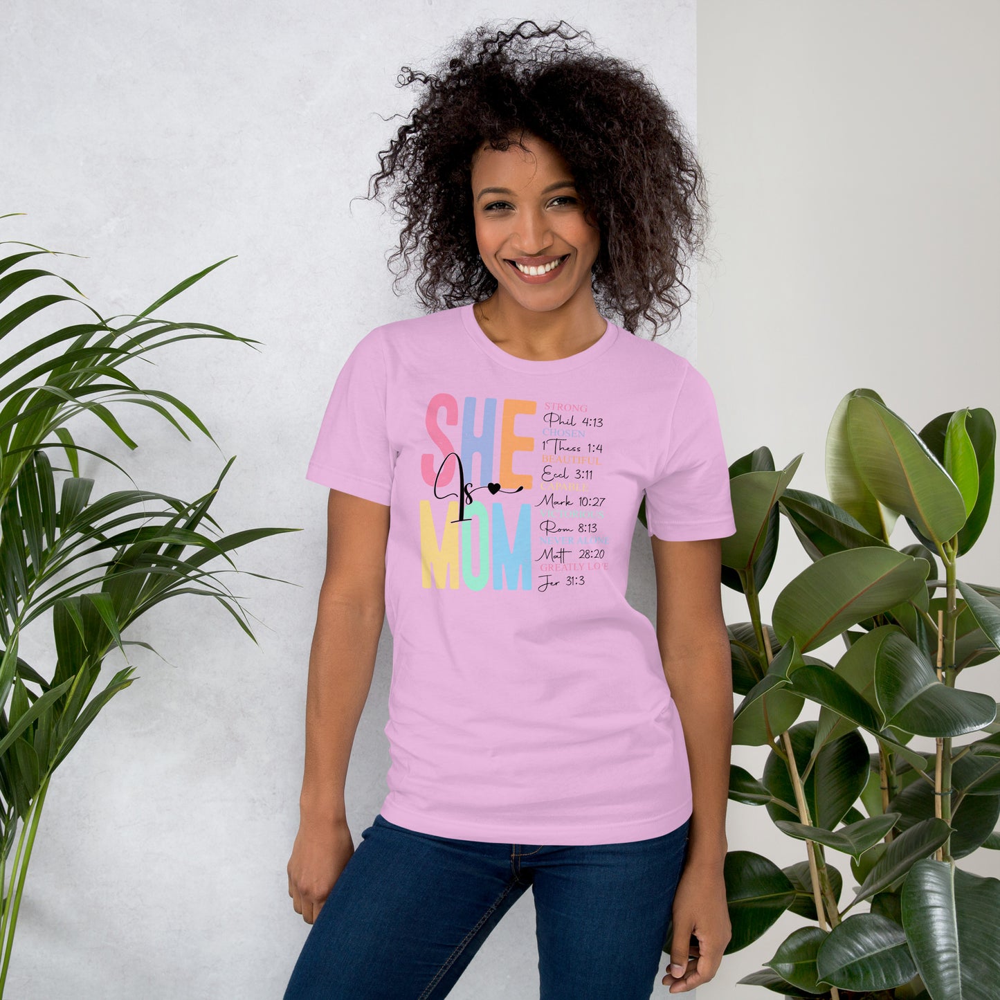 She Is Mom Short Sleeve T-Shirt