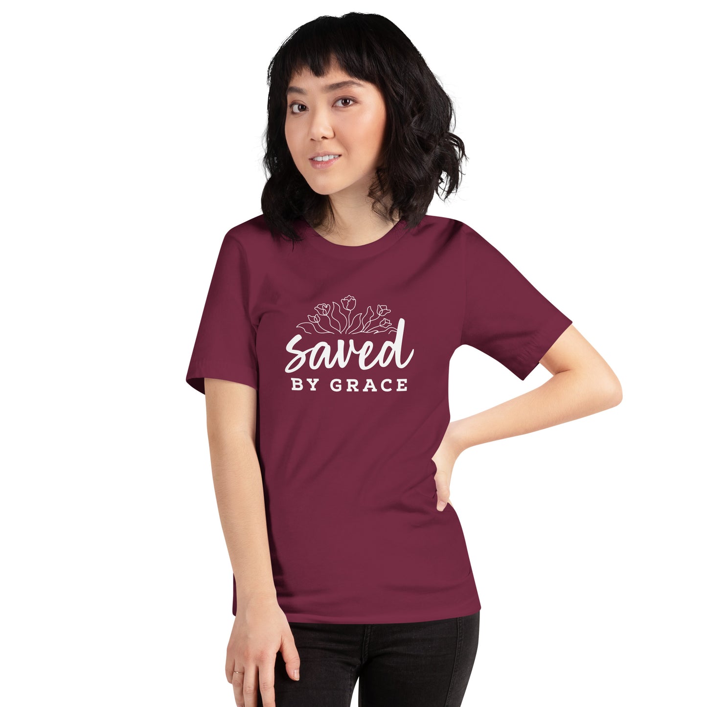 Saved By Grace Women's Short Sleeve T-Shirt