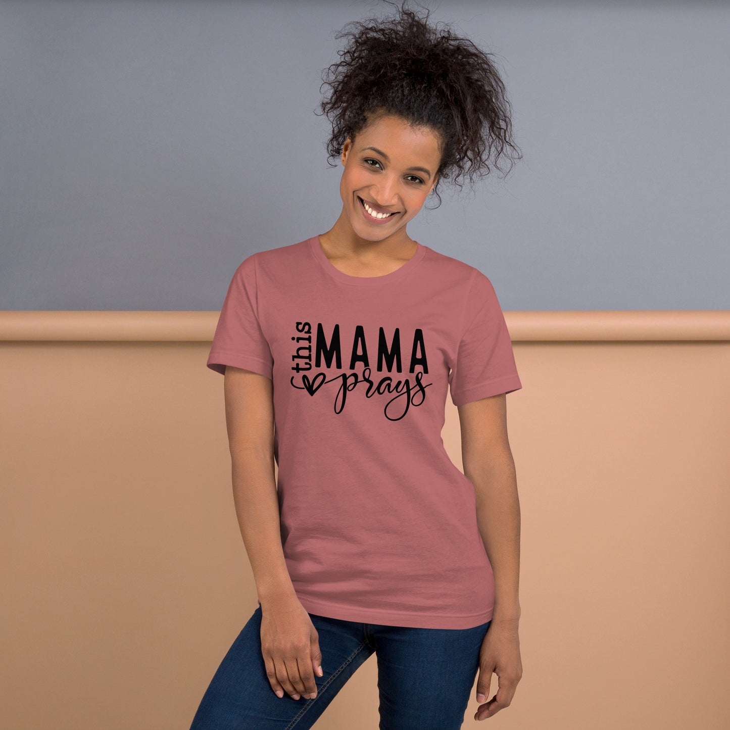 This Mama Prays Short Sleeve T-Shirt