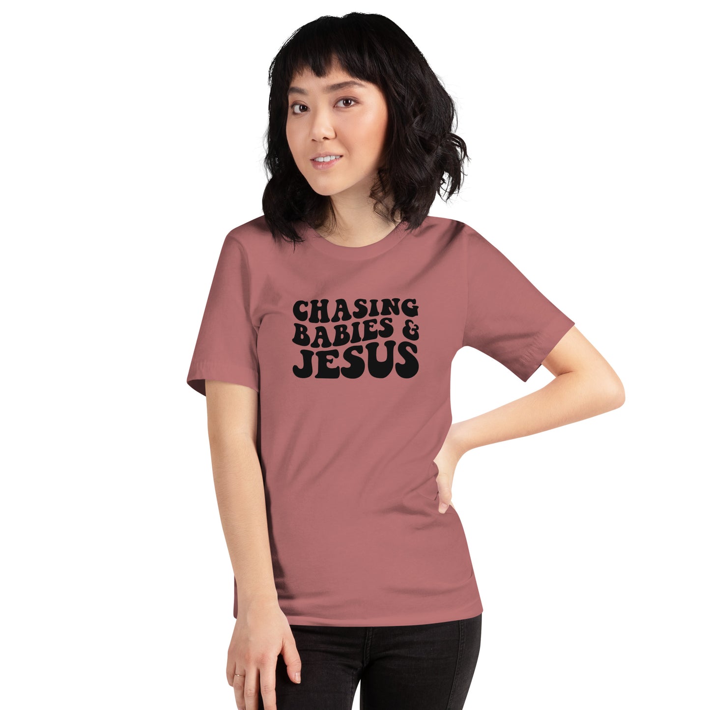 Chasing Babies & Jesus Short Sleeve T-Shirt