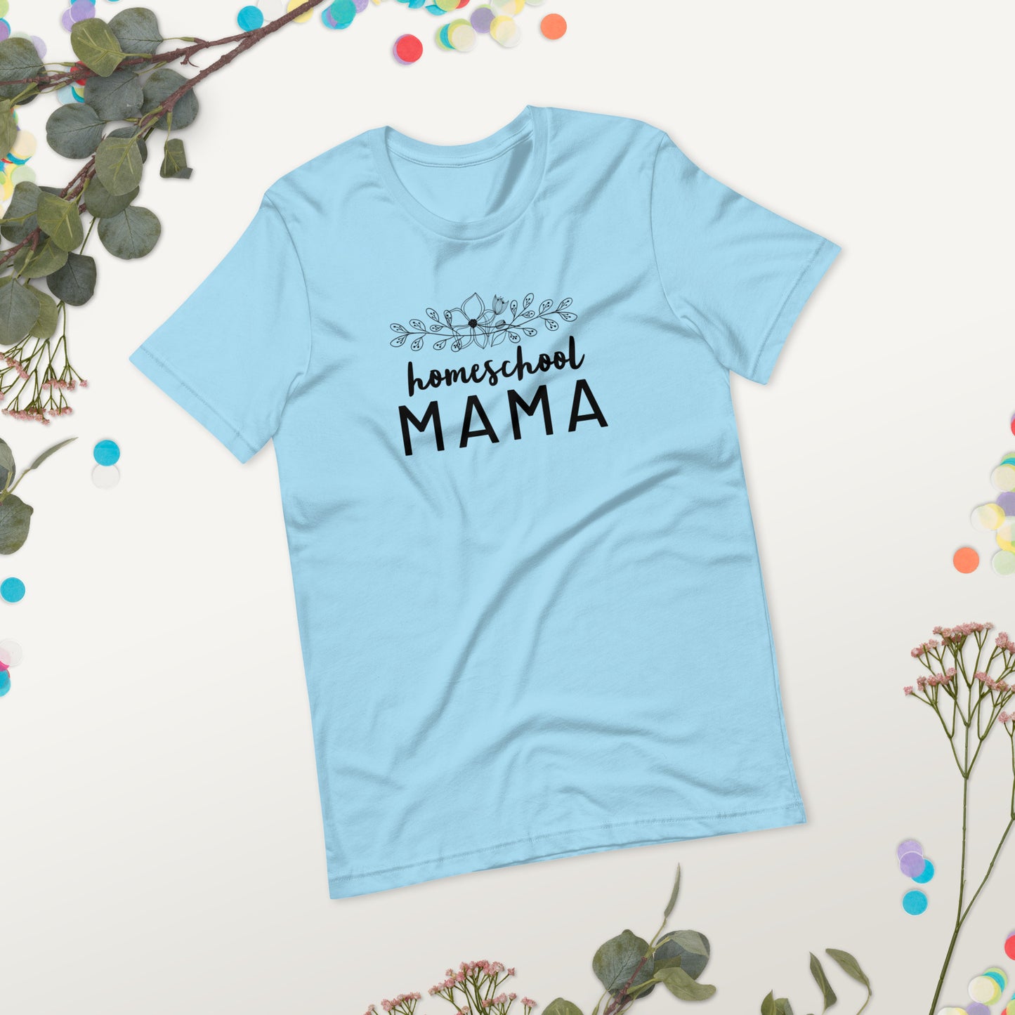 Homeschool Mama Floral Short Sleeve T-Shirt