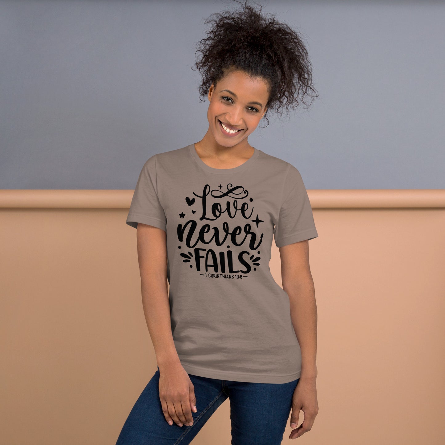 Love Never Fails Women's Short Sleeve T-Shirt
