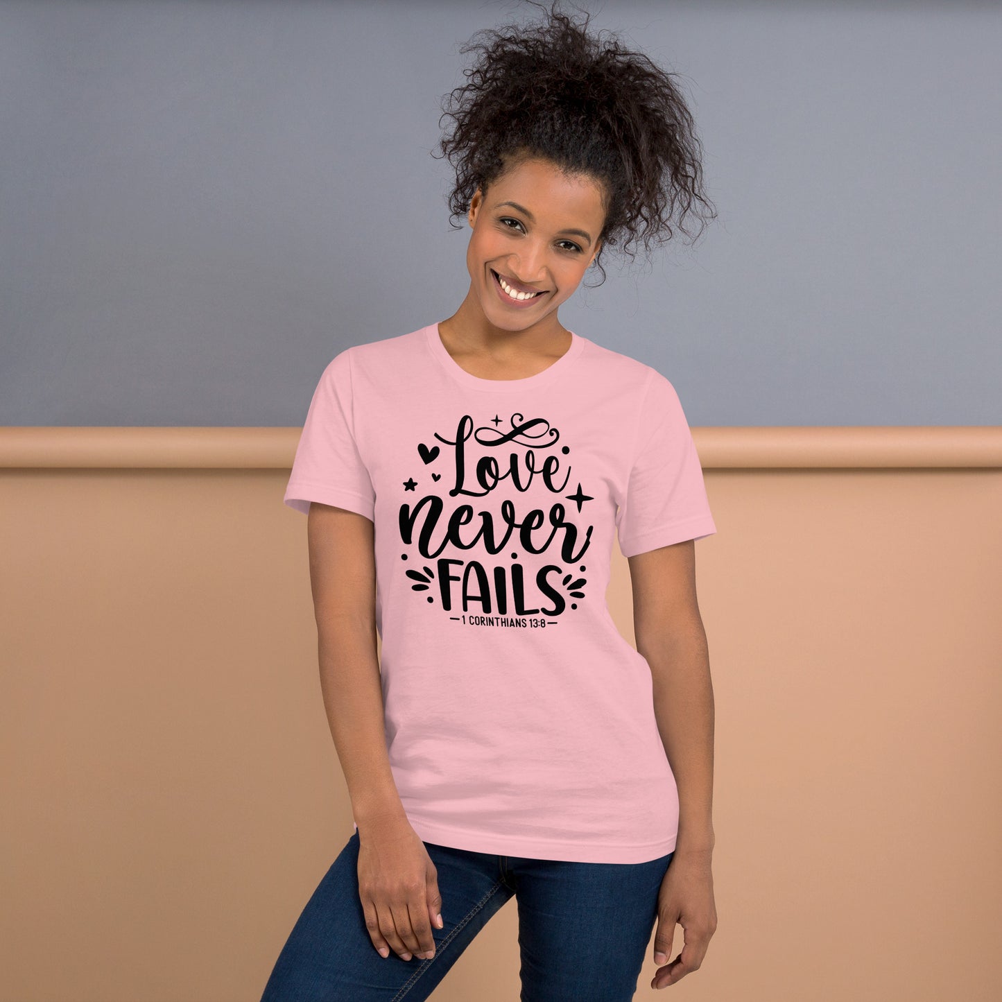 Love Never Fails Women's Short Sleeve T-Shirt