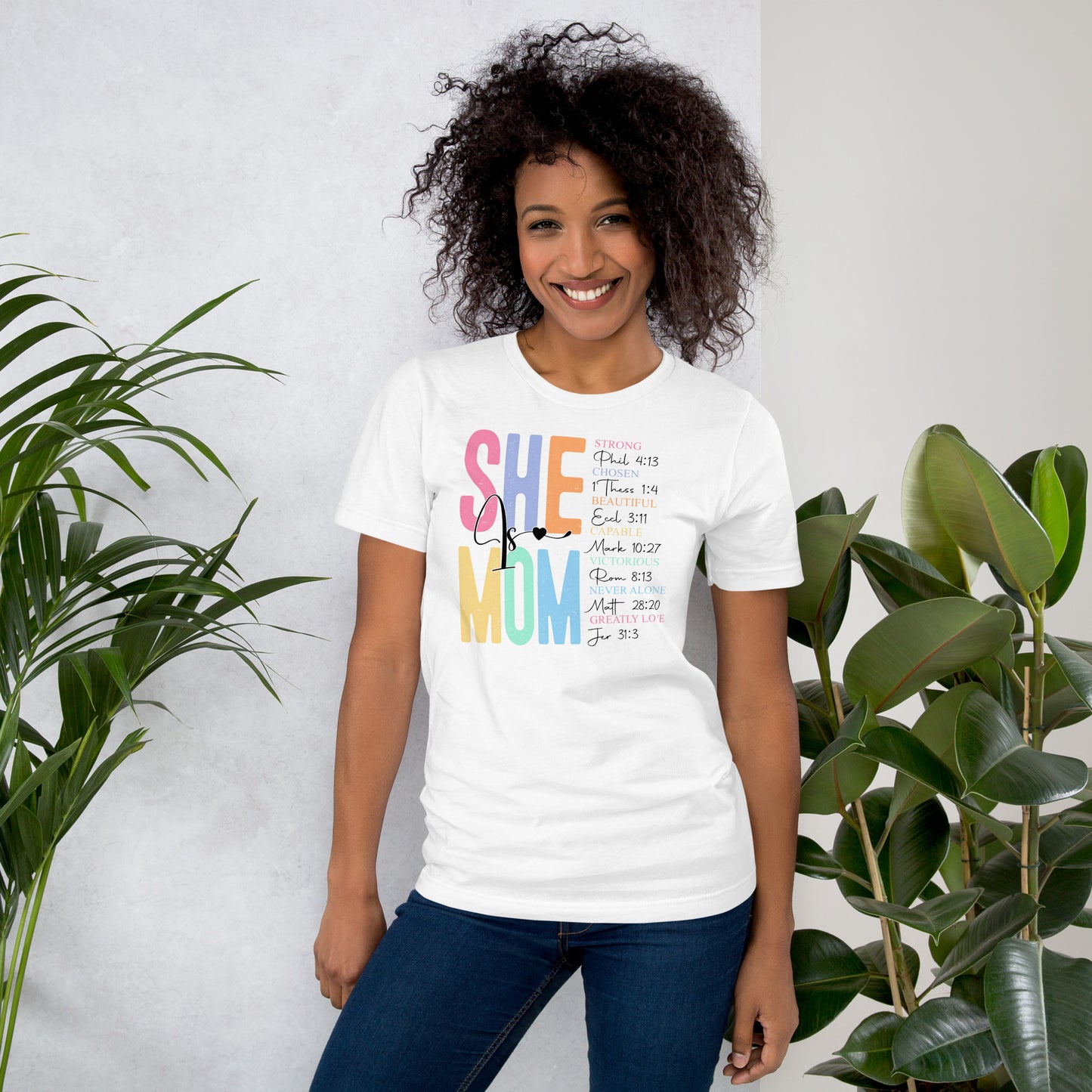 She Is Mom Short Sleeve T-Shirt
