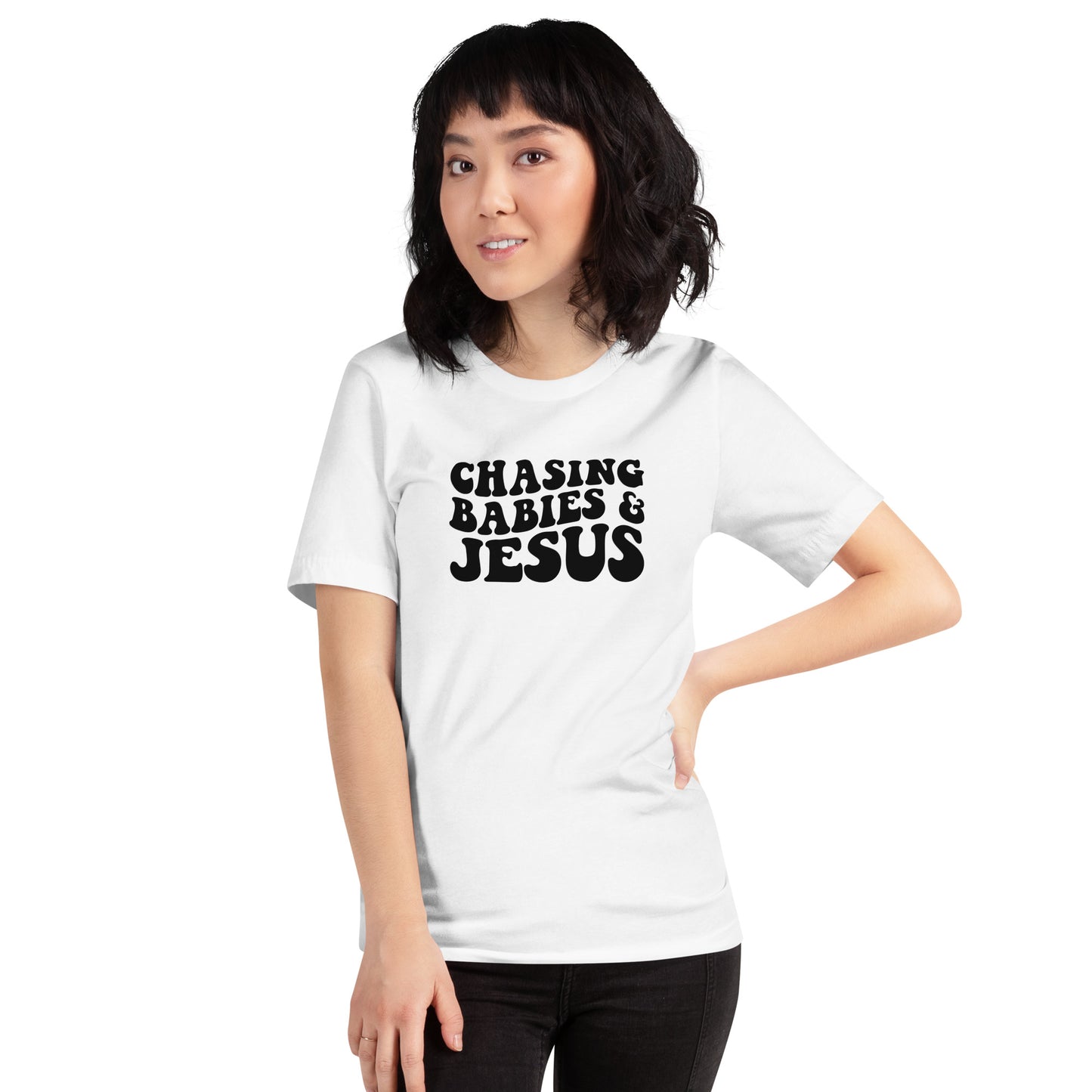 Chasing Babies & Jesus Short Sleeve T-Shirt