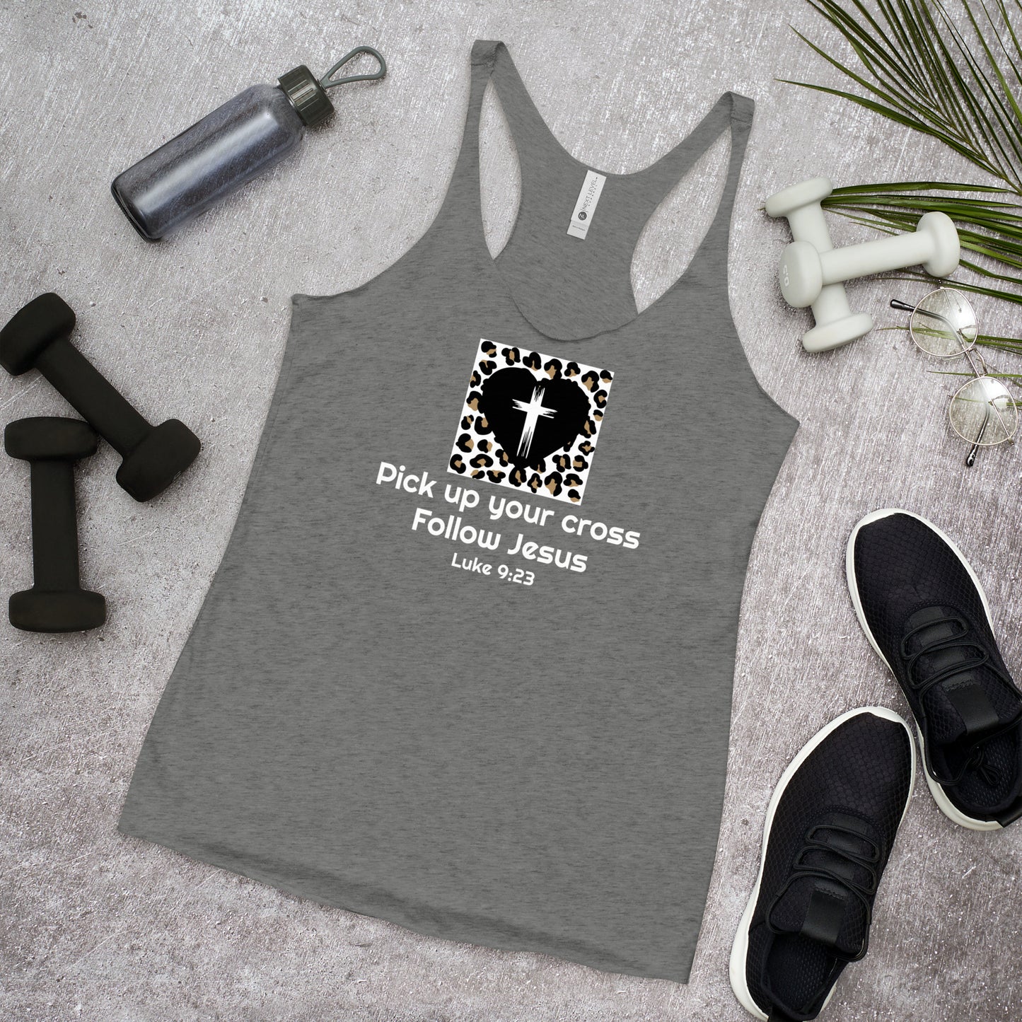 Follow Jesus Cheetah Women's Racerback Tank