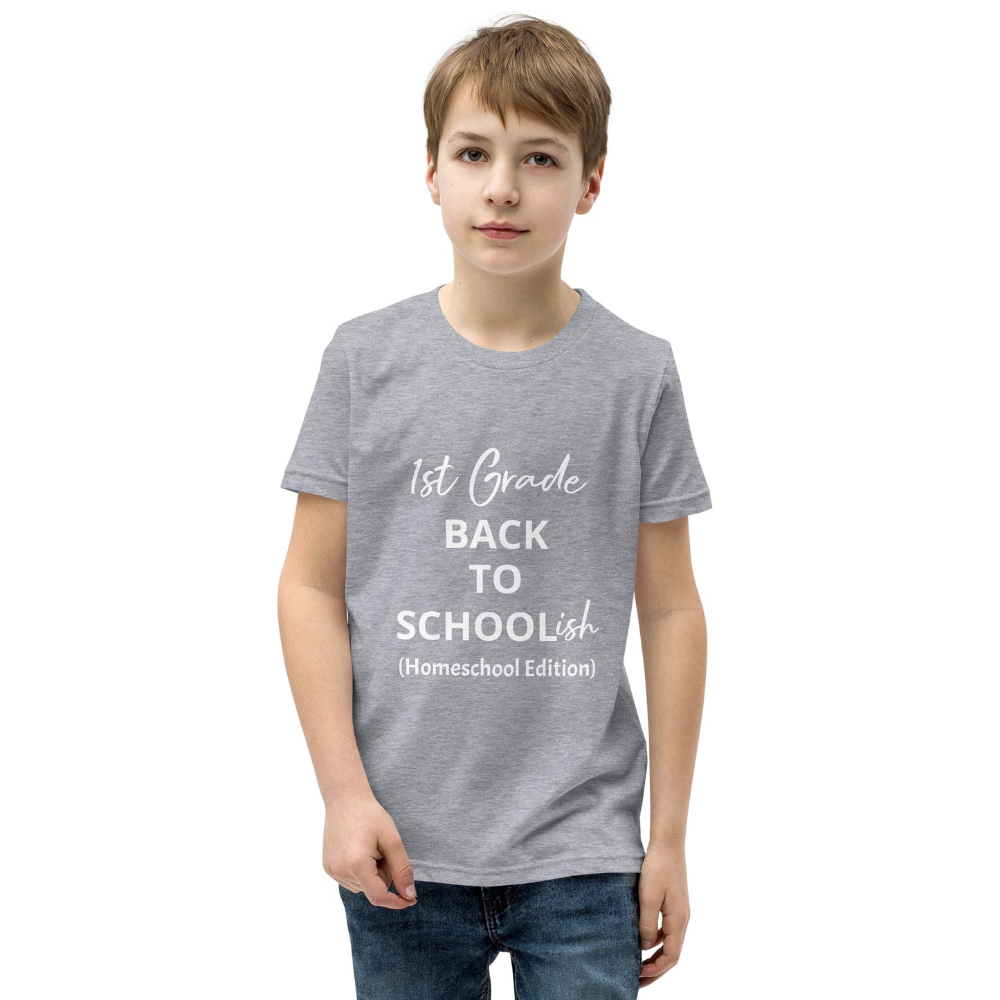 Kids Homeschool 1st Grade Back to School Short Sleeve T-Shirt