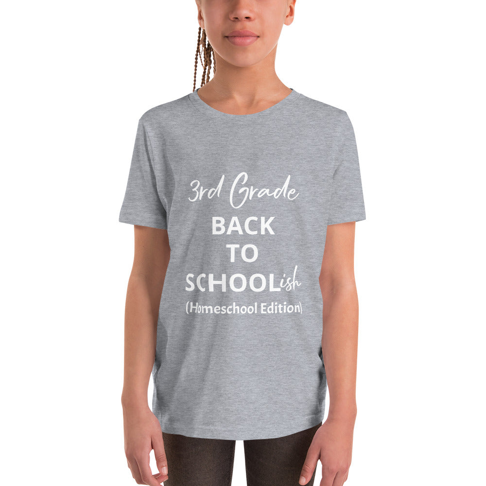 Kids Homeschool 3rd Grade Back to School Short Sleeve T-Shirt