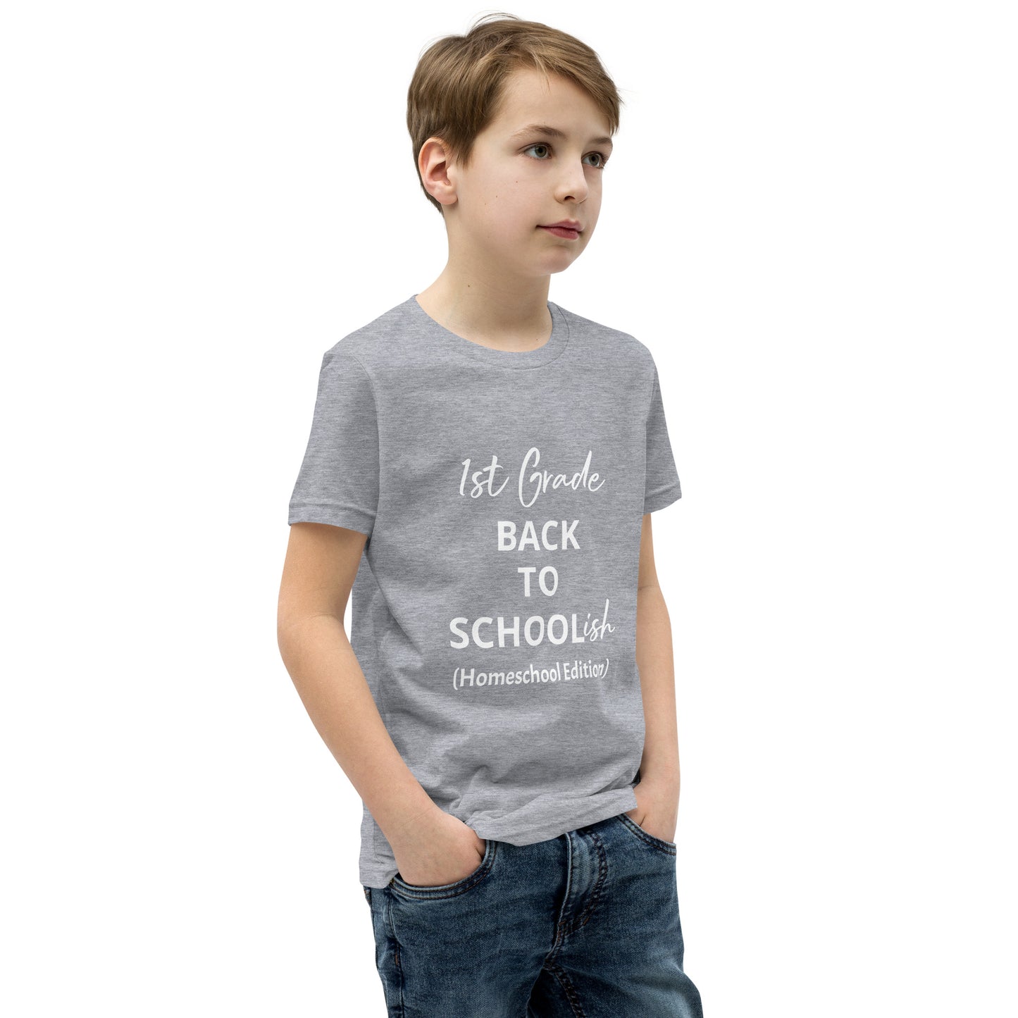 Kids Homeschool 1st Grade Back to School Short Sleeve T-Shirt