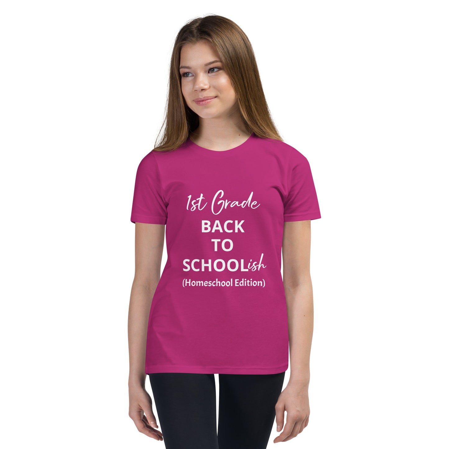 Kids Homeschool 1st Grade Back to School Short Sleeve T-Shirt