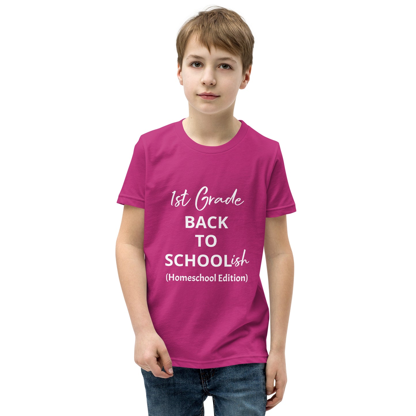 Kids Homeschool 1st Grade Back to School Short Sleeve T-Shirt