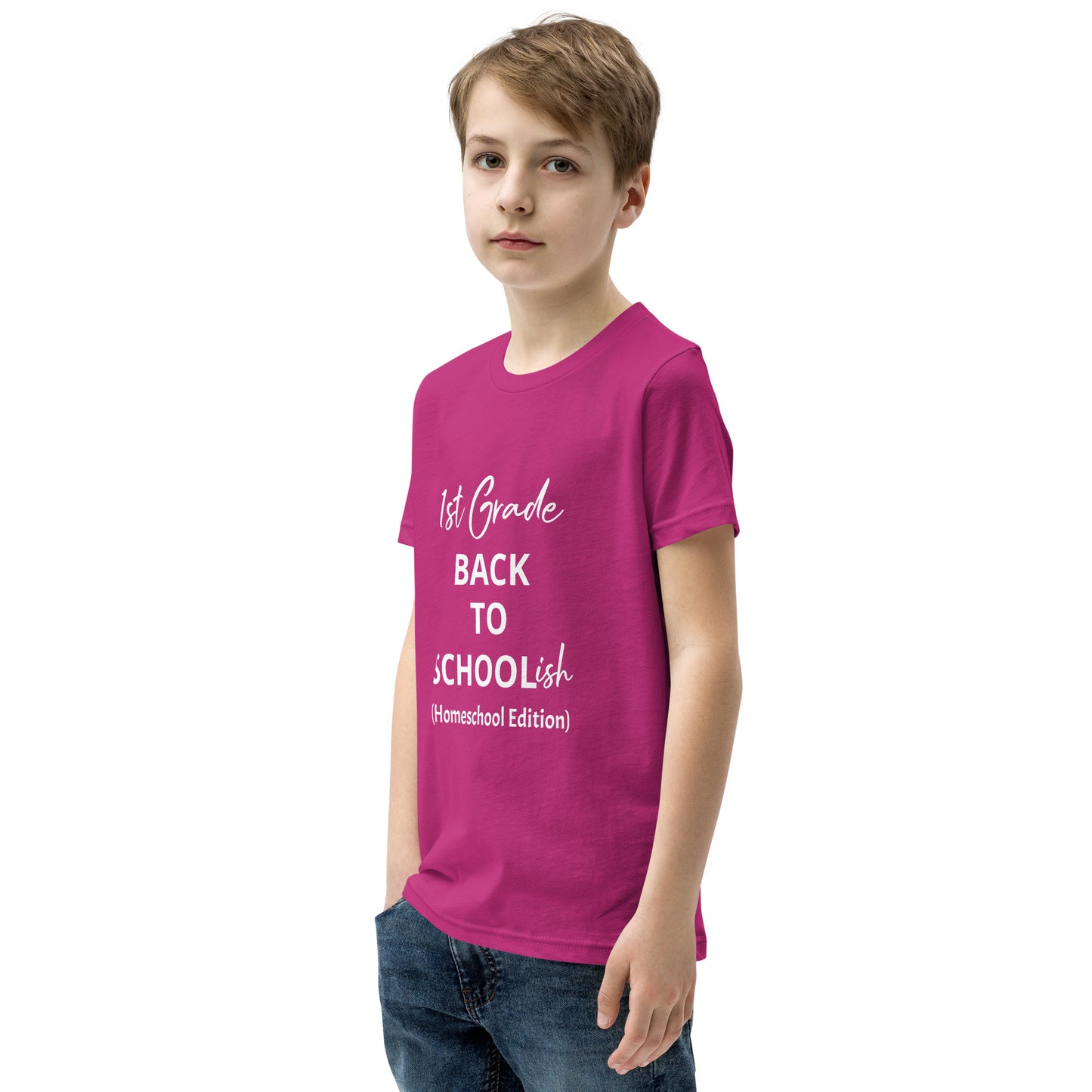 Kids Homeschool 1st Grade Back to School Short Sleeve T-Shirt