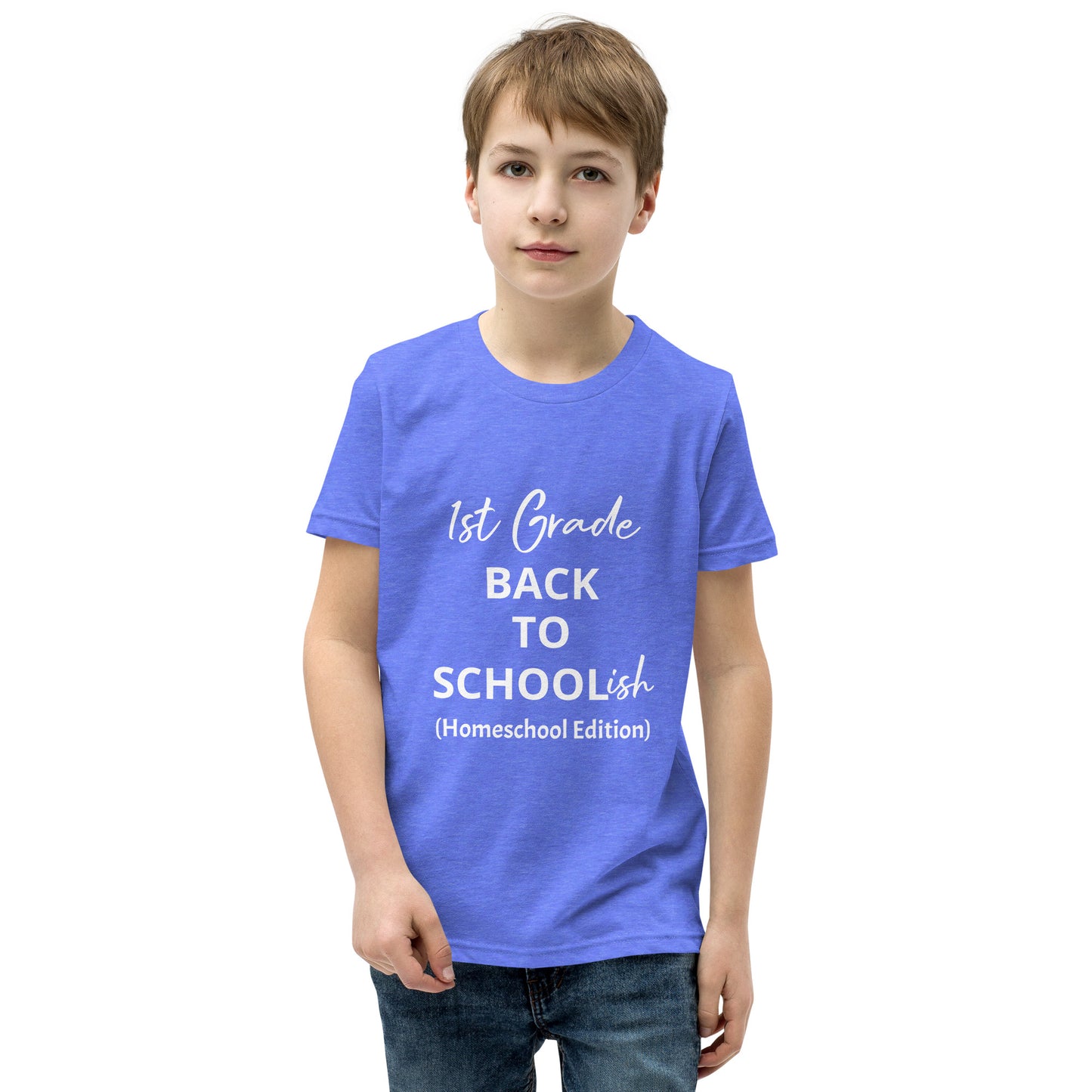 Kids Homeschool 1st Grade Back to School Short Sleeve T-Shirt
